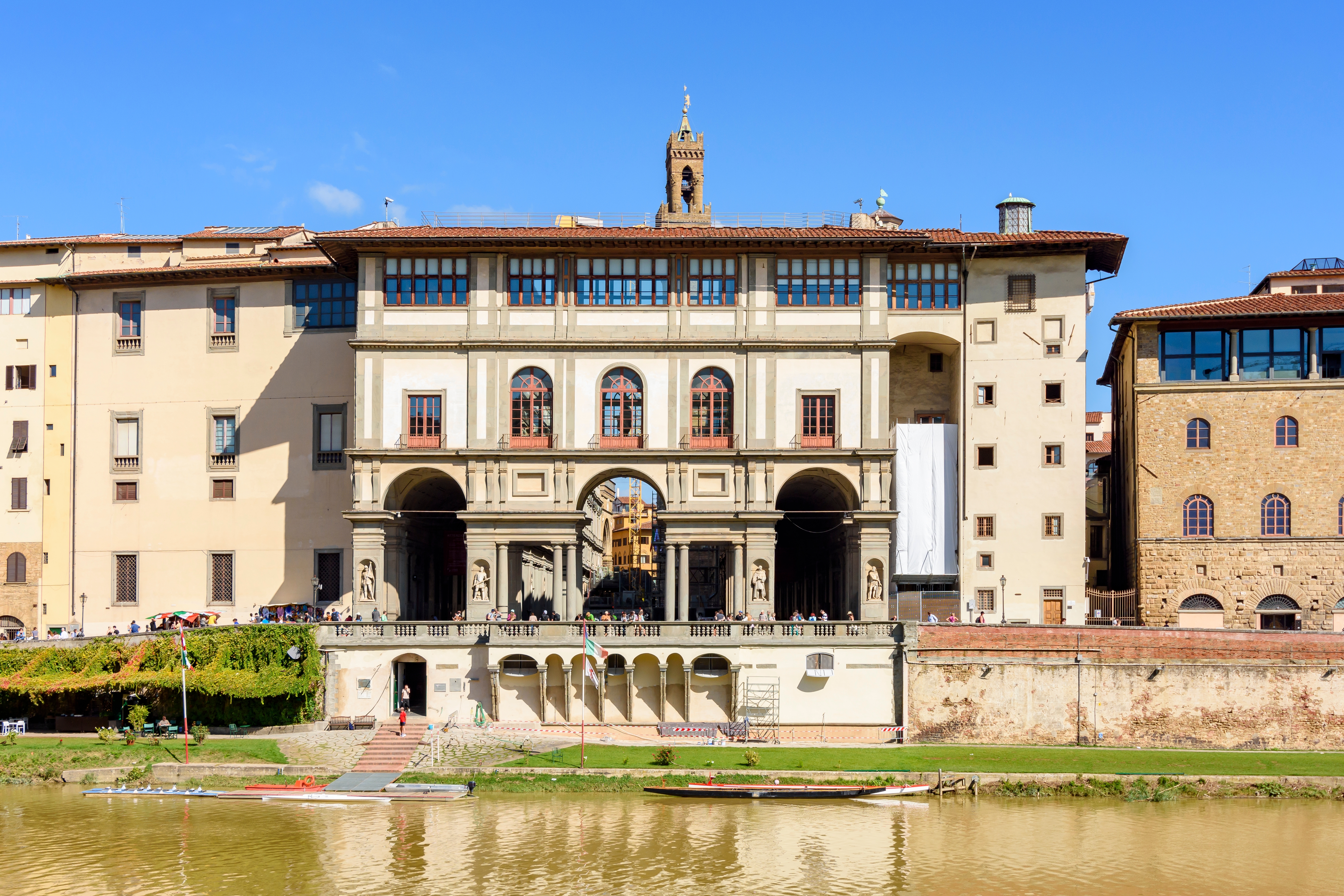 Shutterstock 2294954625 Famous Uffizi Gallery Facing Arno River In Florence, Italy