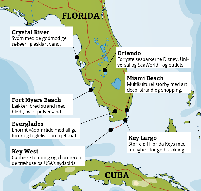 Florida kort