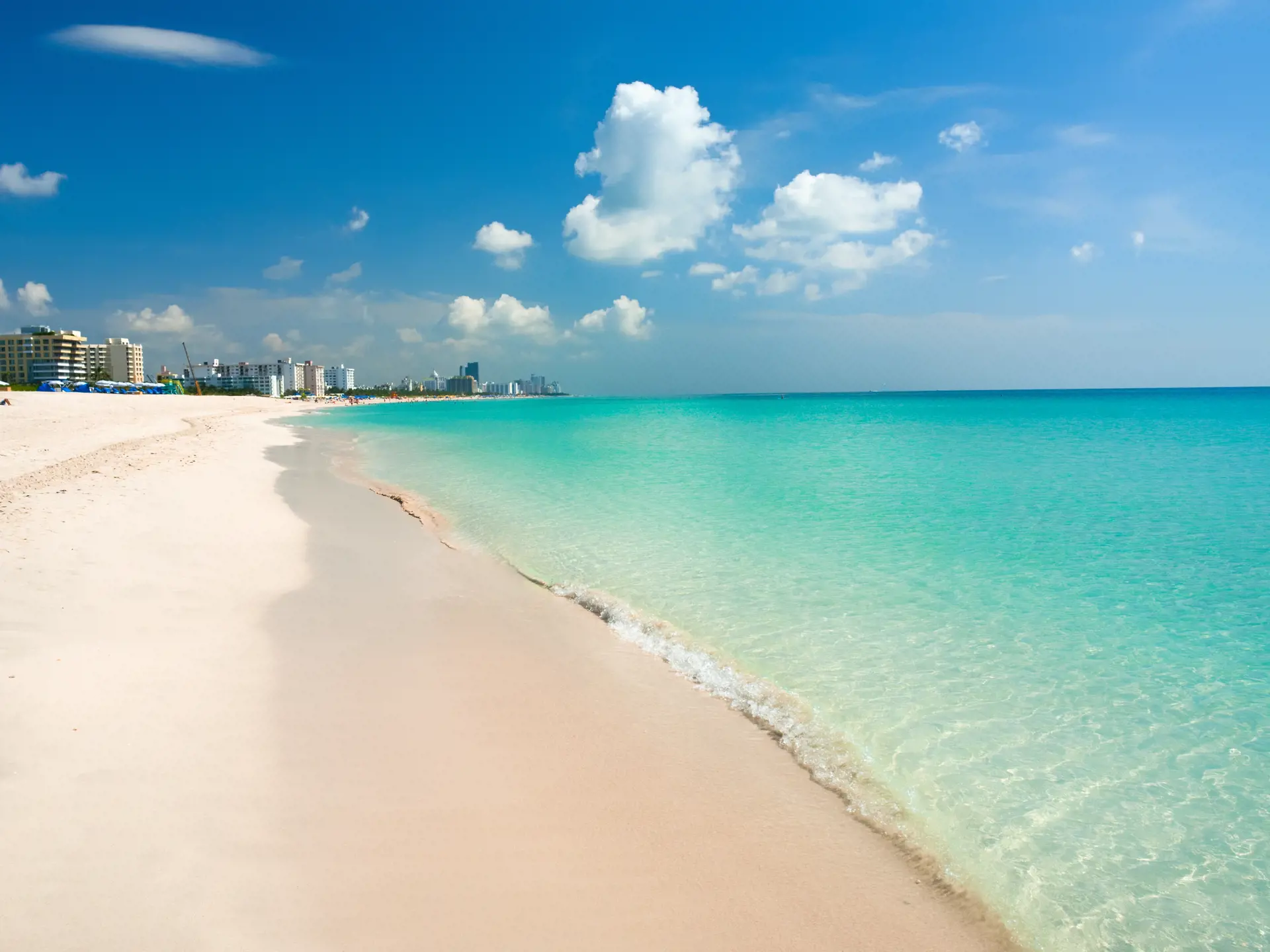 SOUTH BEACH, MIAMI - I Miami kan I slappe af og nyde den smukke South Beach.. Og så er I tæt på butikker, restauranter og caféer.