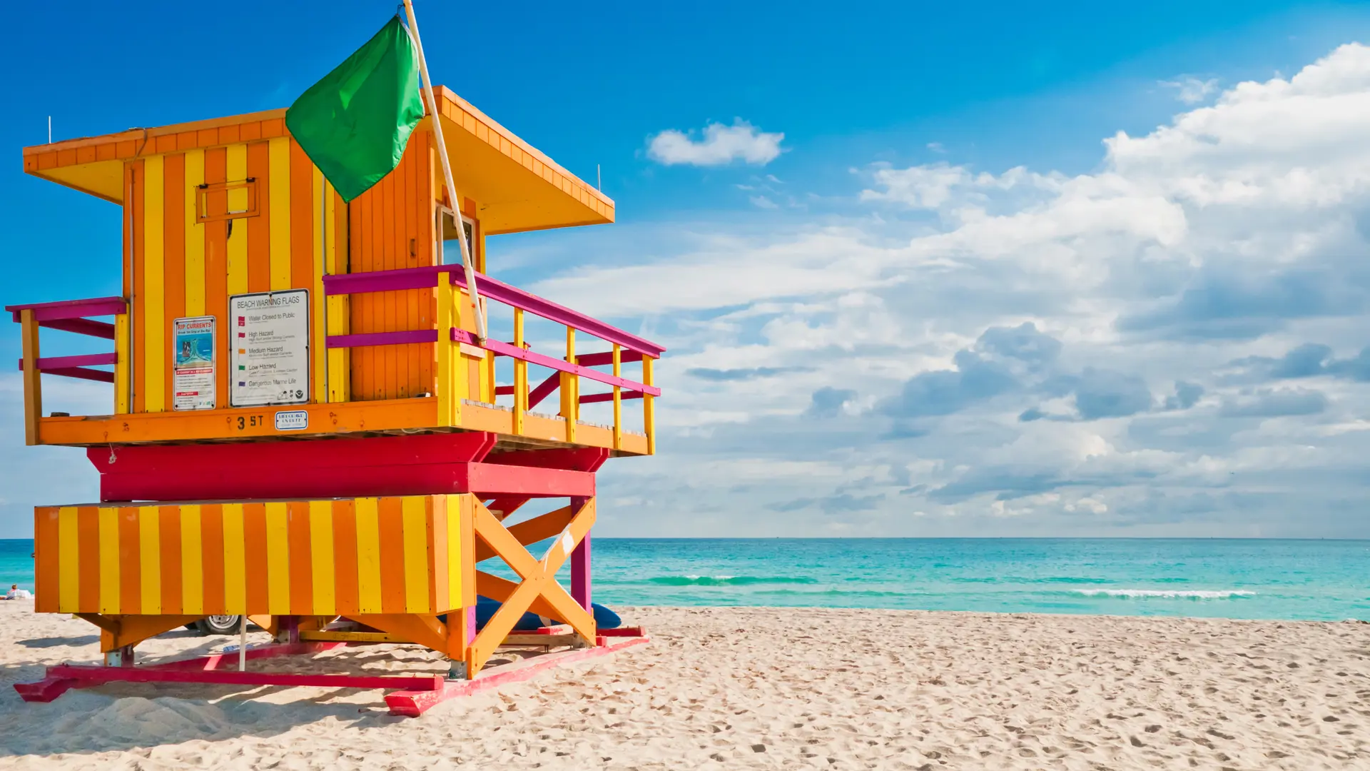 SOUTH BEACH, MIAMI - Se de berømte livreddertårne, der er blevet et vartegn for Miami og South Beach.