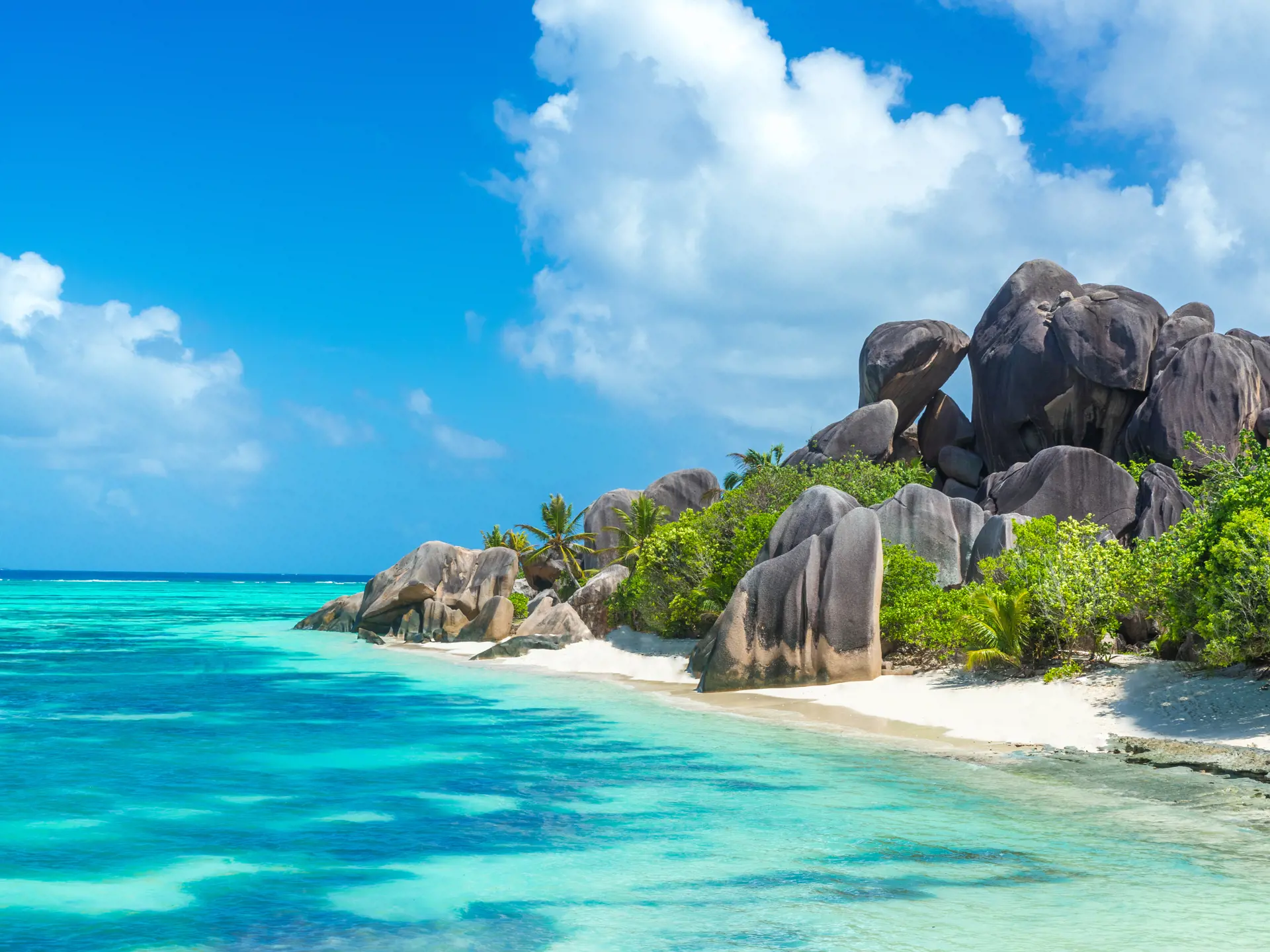 PARADISSTRANDE - Strandene på Seychellerne er meget smukke - her på øen La Digue.