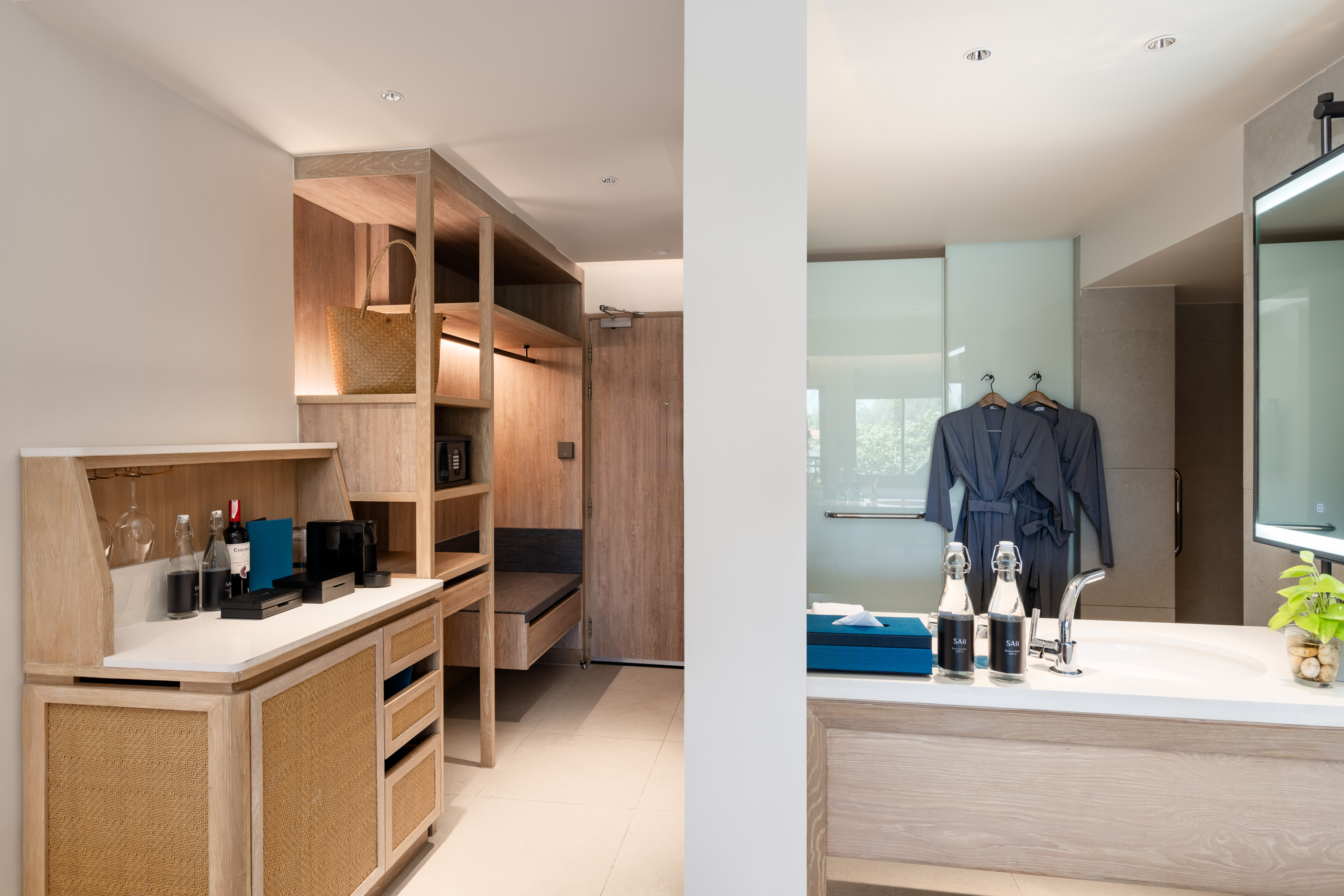 9 Saii Laguna Phuket Ocean View Balcony Twin Bed Bathroom & Pantry