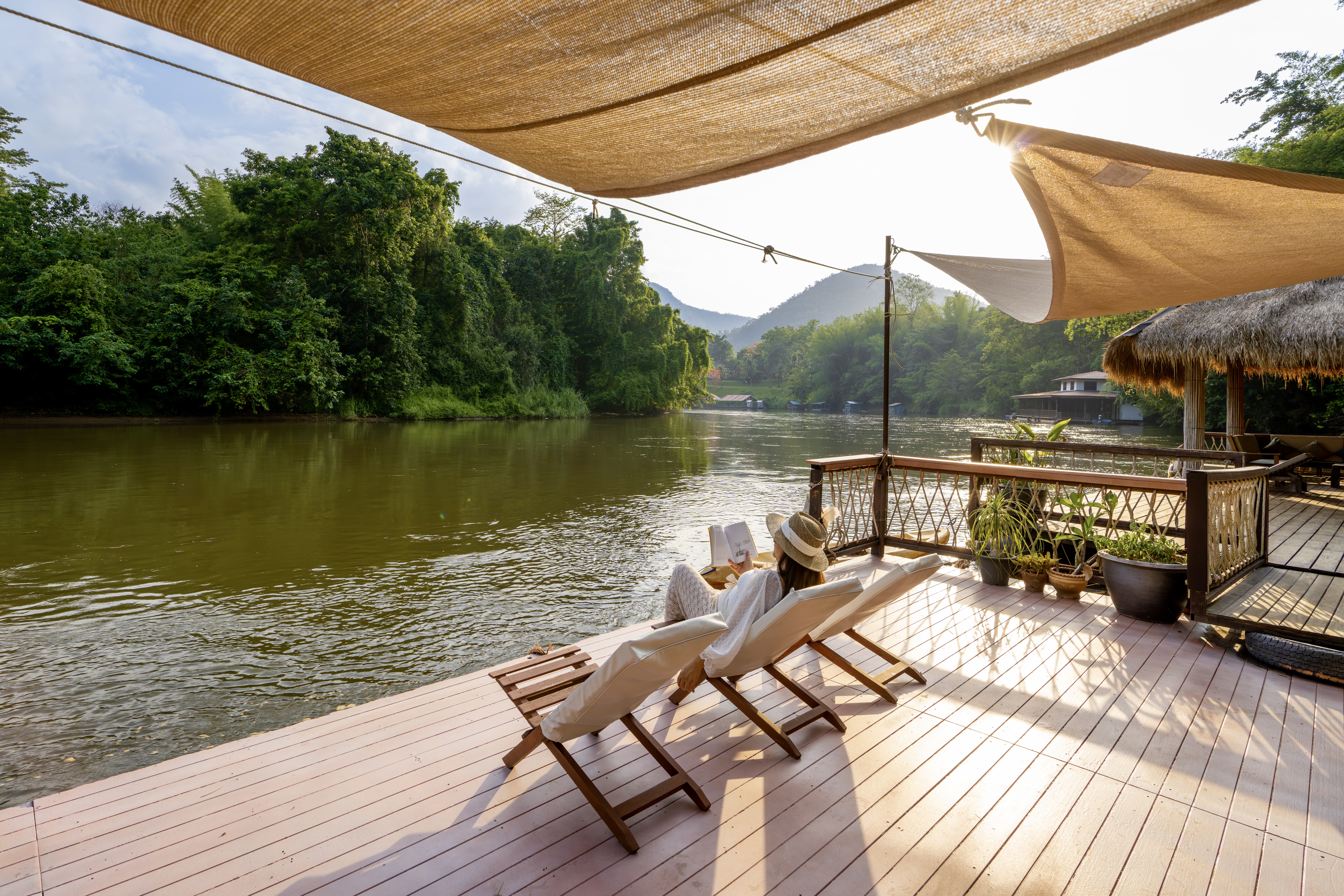 Hintok Camp River Kwai Resort Kanchanaburi หินตก ที่พัก กาญ1
