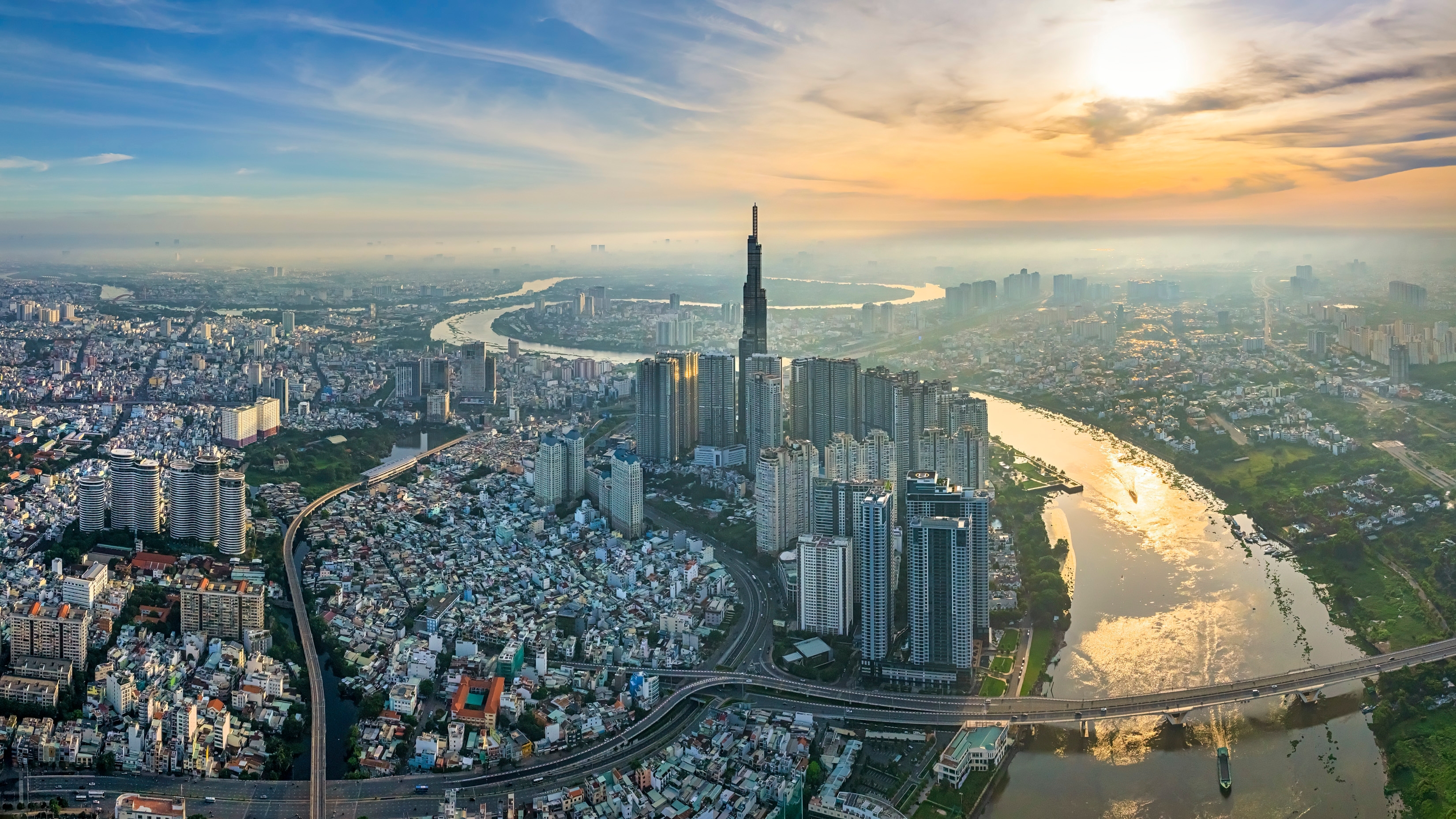 Shutterstock 2497706869 Panoramic Of Ho Chi Minh City Or Saigon City At Sunrise In Vietnam.