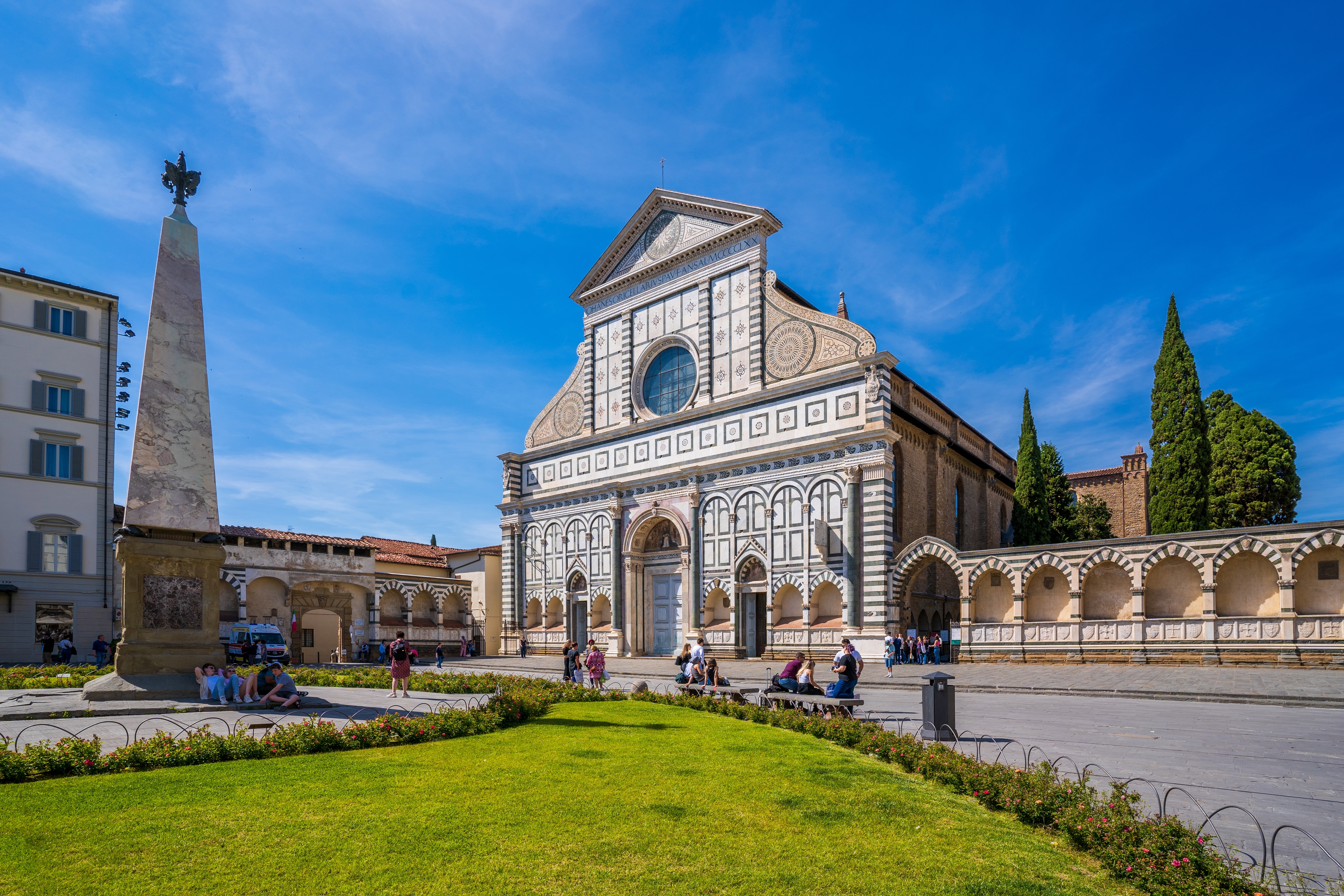 Shutterstock 2307485783 Florance, Italy May 06, 2023 Basilica Di Santa Maria Novellaview In Florance City