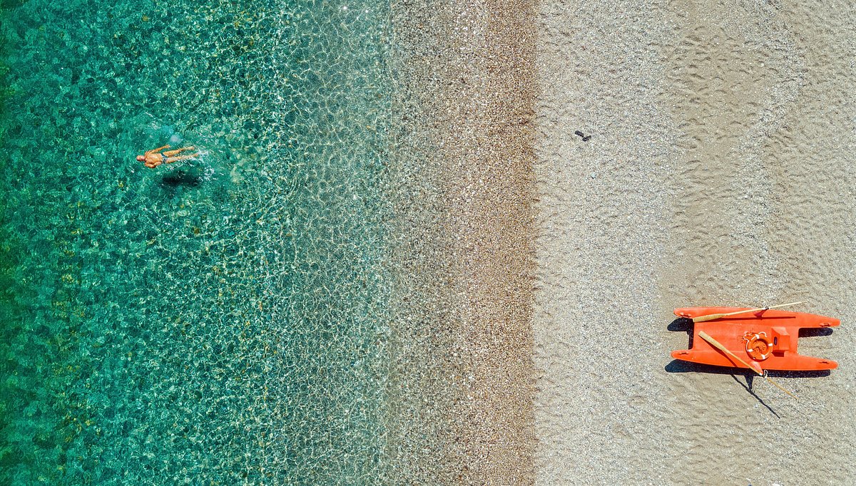 Der er en skøn strand ved Albatros Beach Hotel 