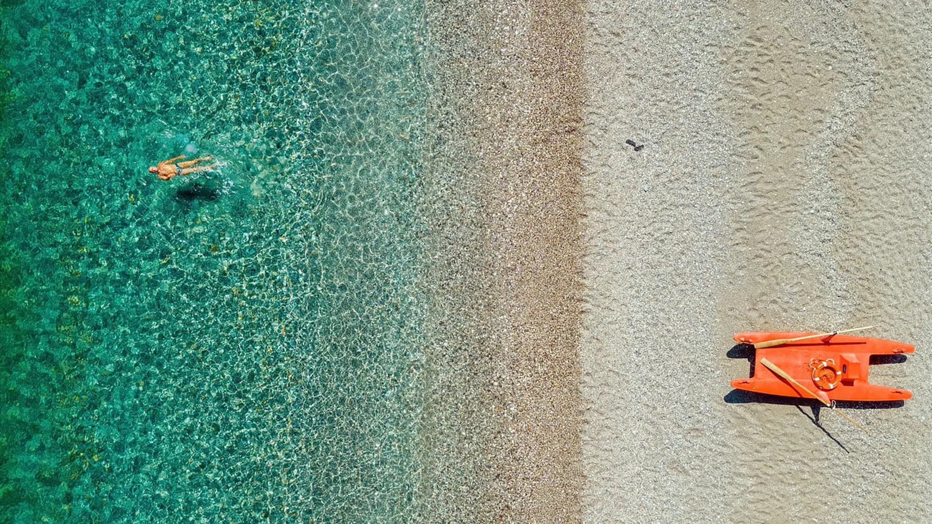 Der er en skøn strand ved Albatros Beach Hotel