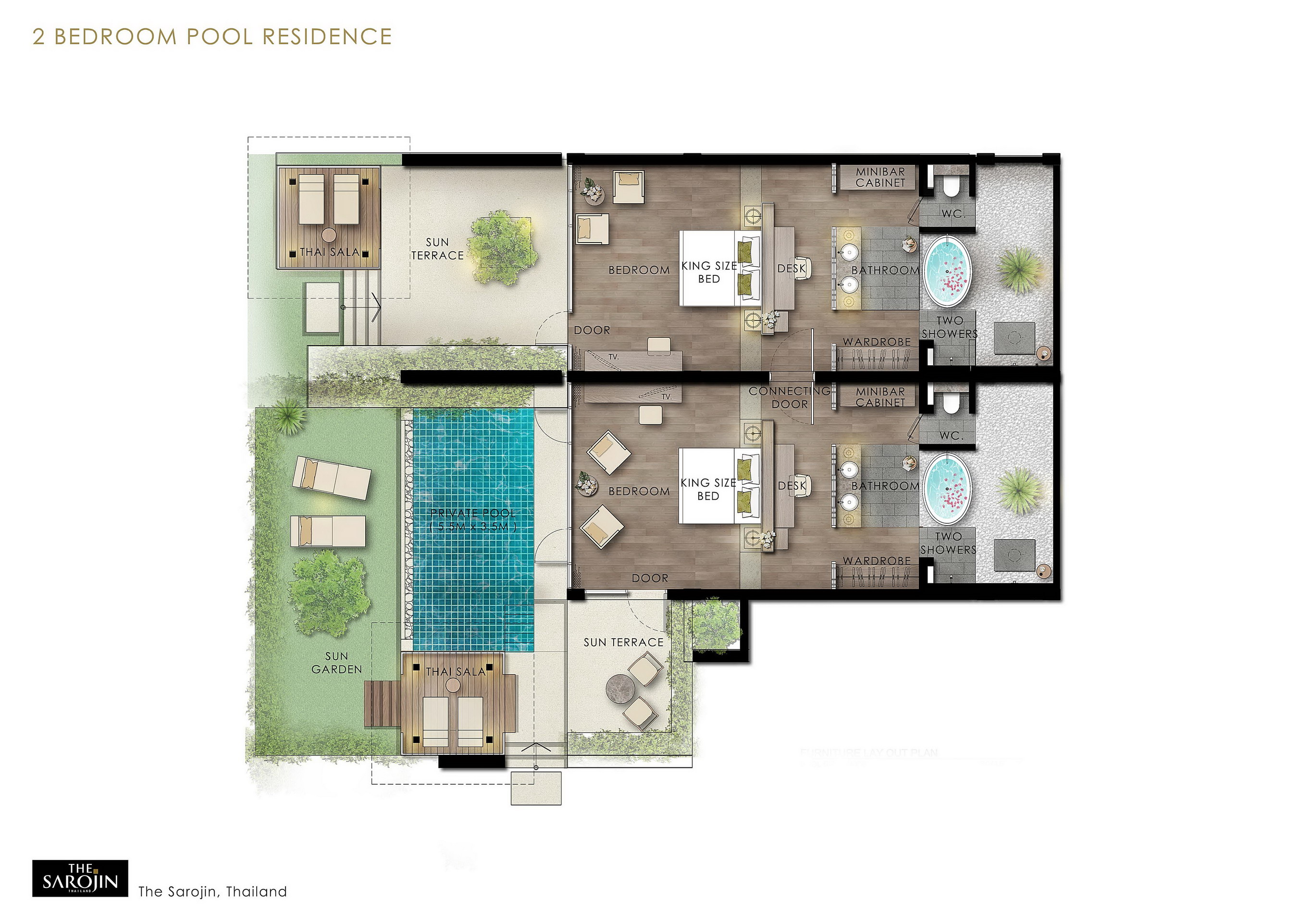 2BPR 2Bedroom Pool Residence Room Layout Resize