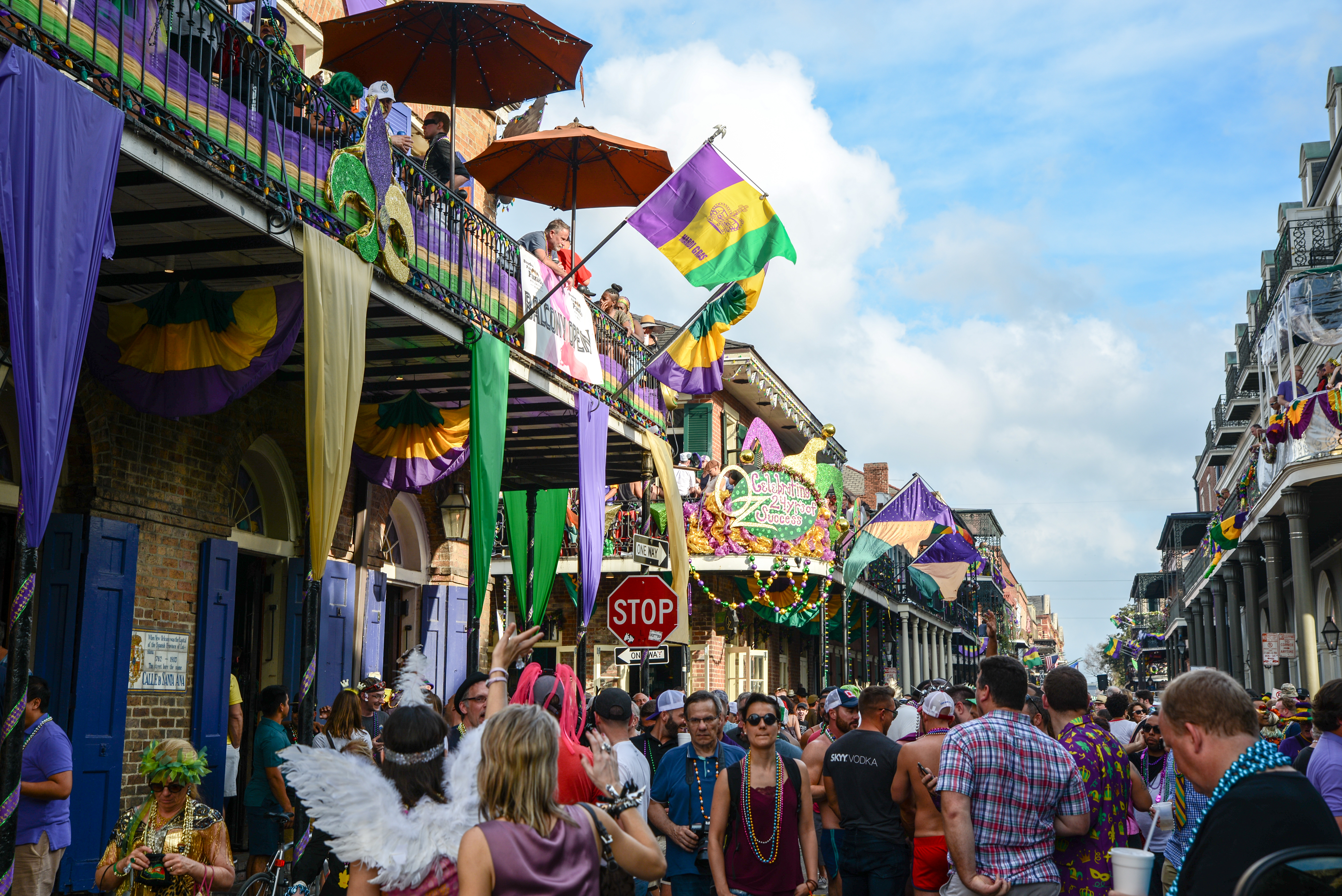Shutterstock 618008645 New Orleans, Louisianausa February 28, 2017 The French Quarter On Mardi Gras Day In New Orleans, Louisiana.