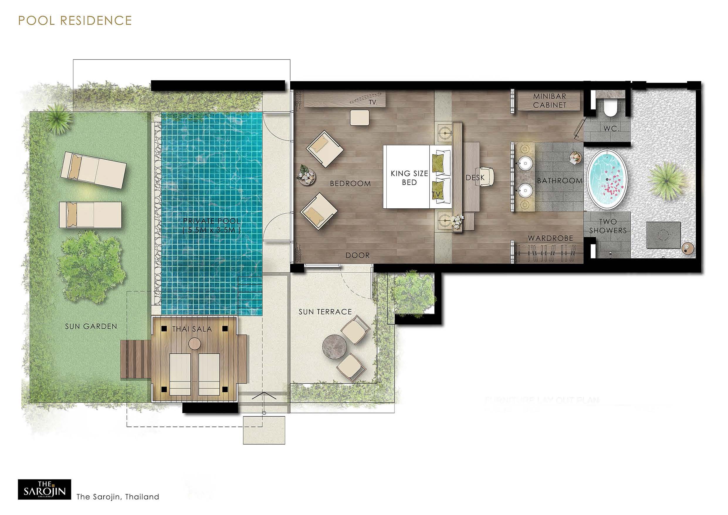 PR#7 Pool Residence Room Layout