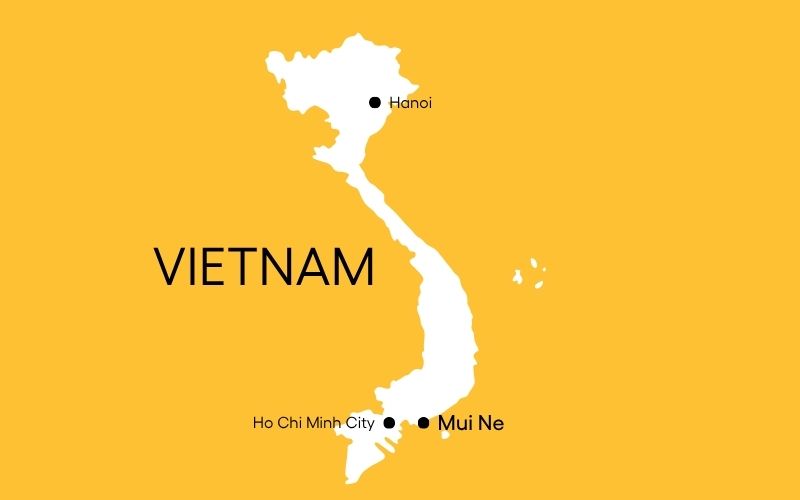 Vietnam Kort Mui Ne