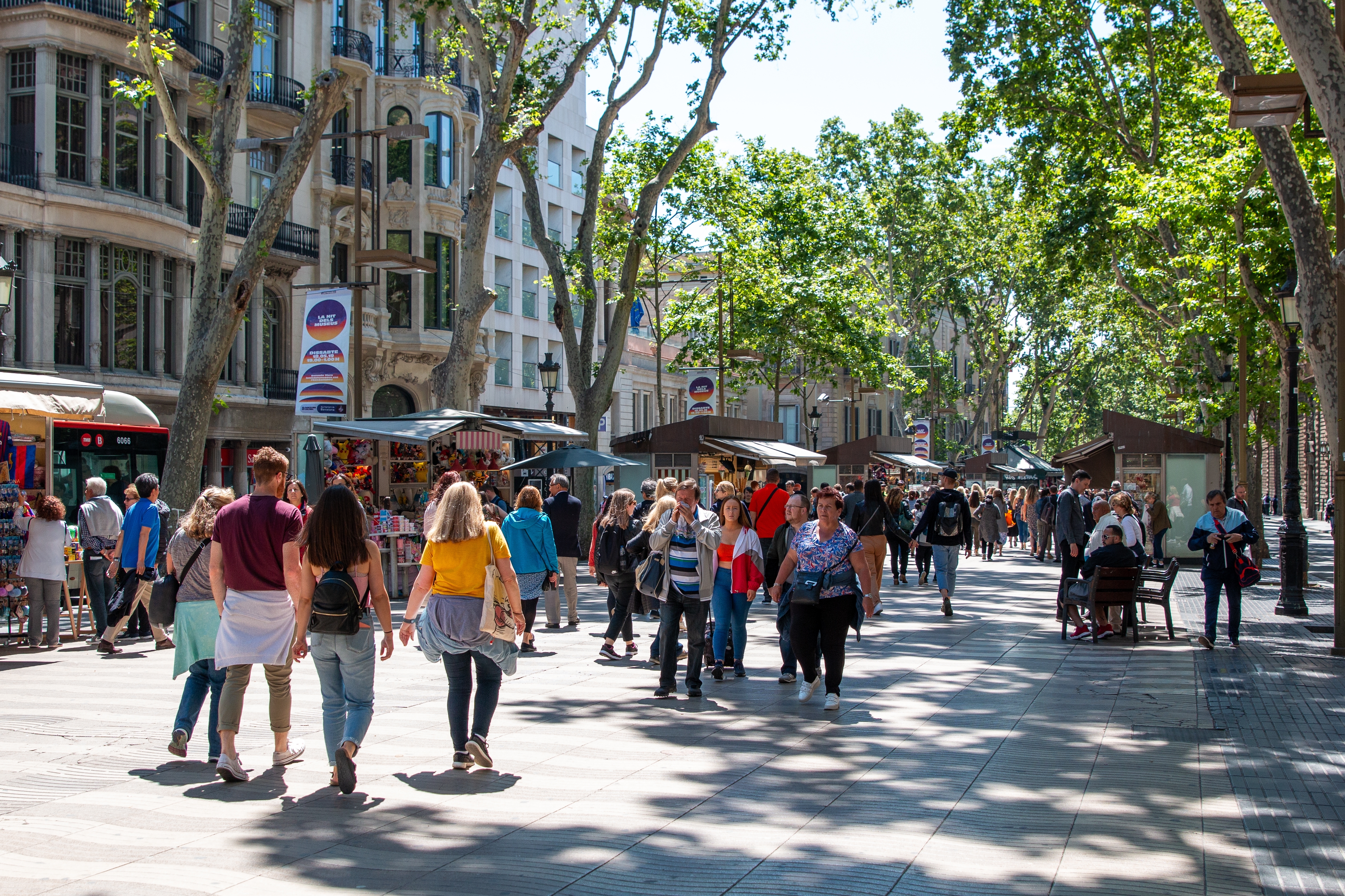 Shutterstock 2370594565 (Barcelona, Spain May 19, 2019 Las Ramblas, A Comercial Street, In Barcelona.)