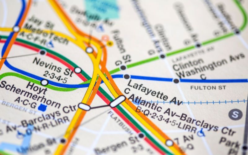 New York Subway Kort