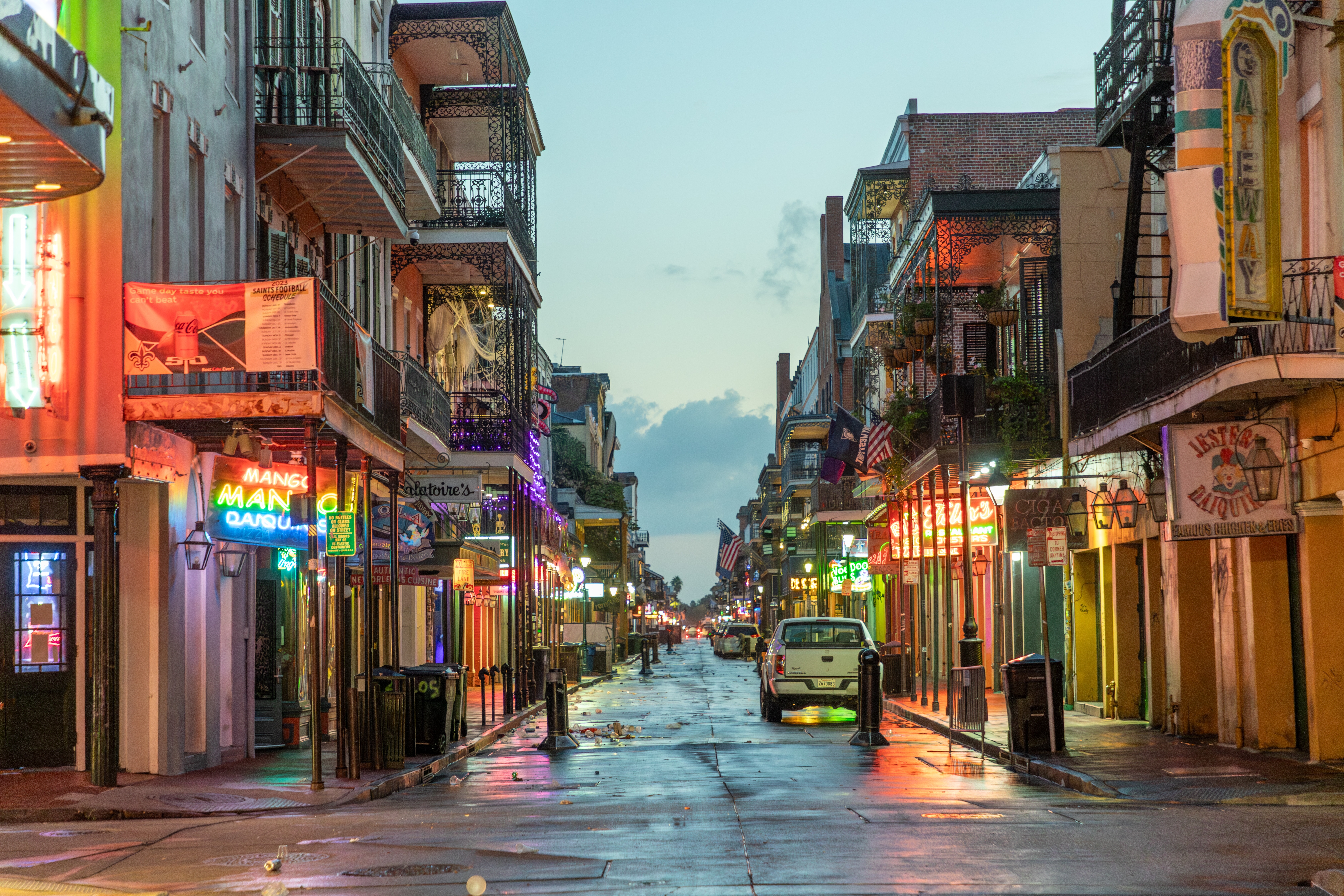 Shutterstock 2388912851 New Orleans, USA October 25, 2023 Cleaning The Bourbon Street In Early Morning After A Party Night In New Orleans.