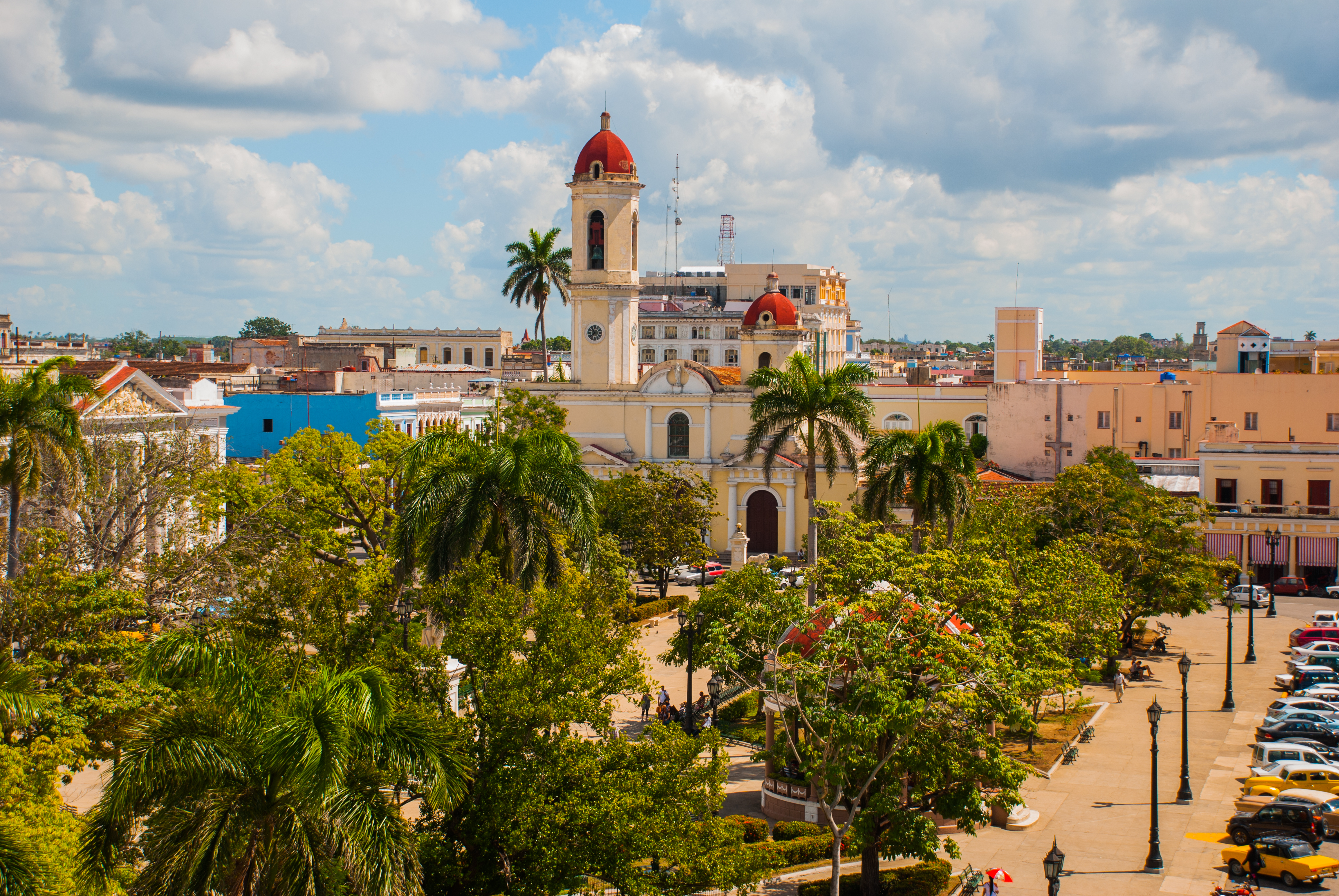 Cienfuegos View From The Top Of The Cathedral Of Immaculate Conception, Located On Marti Square Shutterstock 1085378618