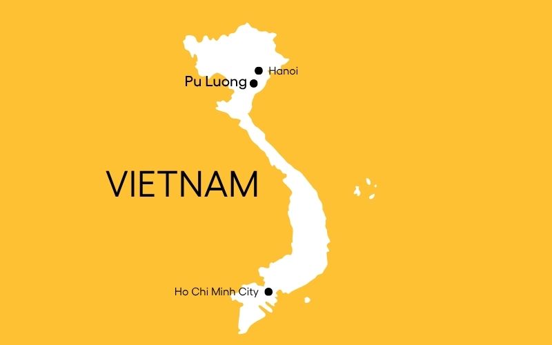 Vietnam Kort Pu Luong