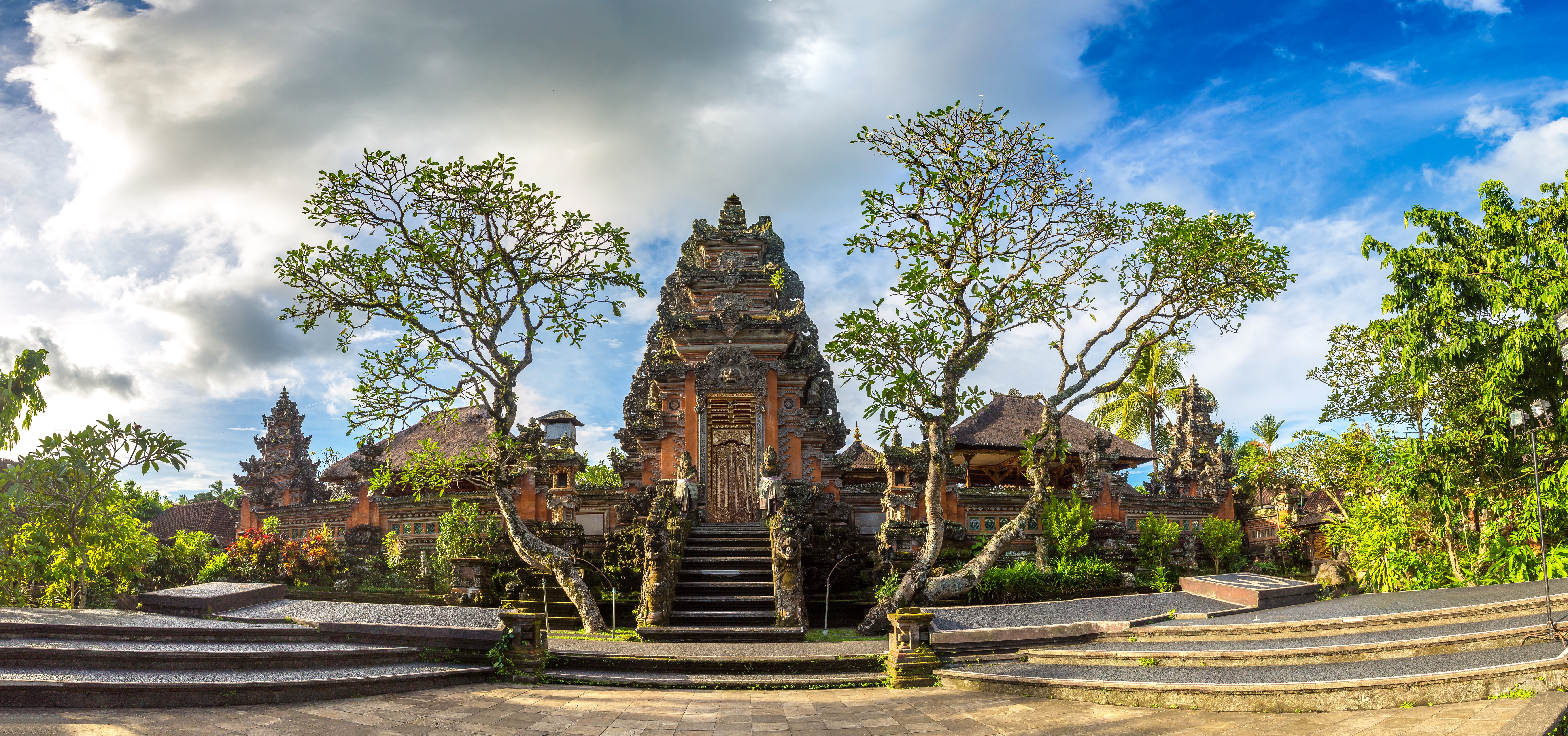 Shutterstock 2079857524 (Panorama Of Saraswati Temple In Ubud On Bali, Indonesia In A Sunny Day)