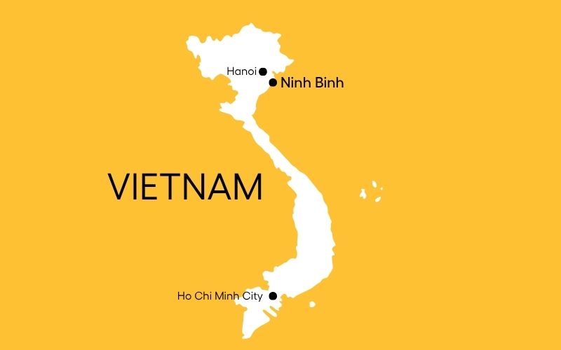 Vietnam Kort Ninh Binh