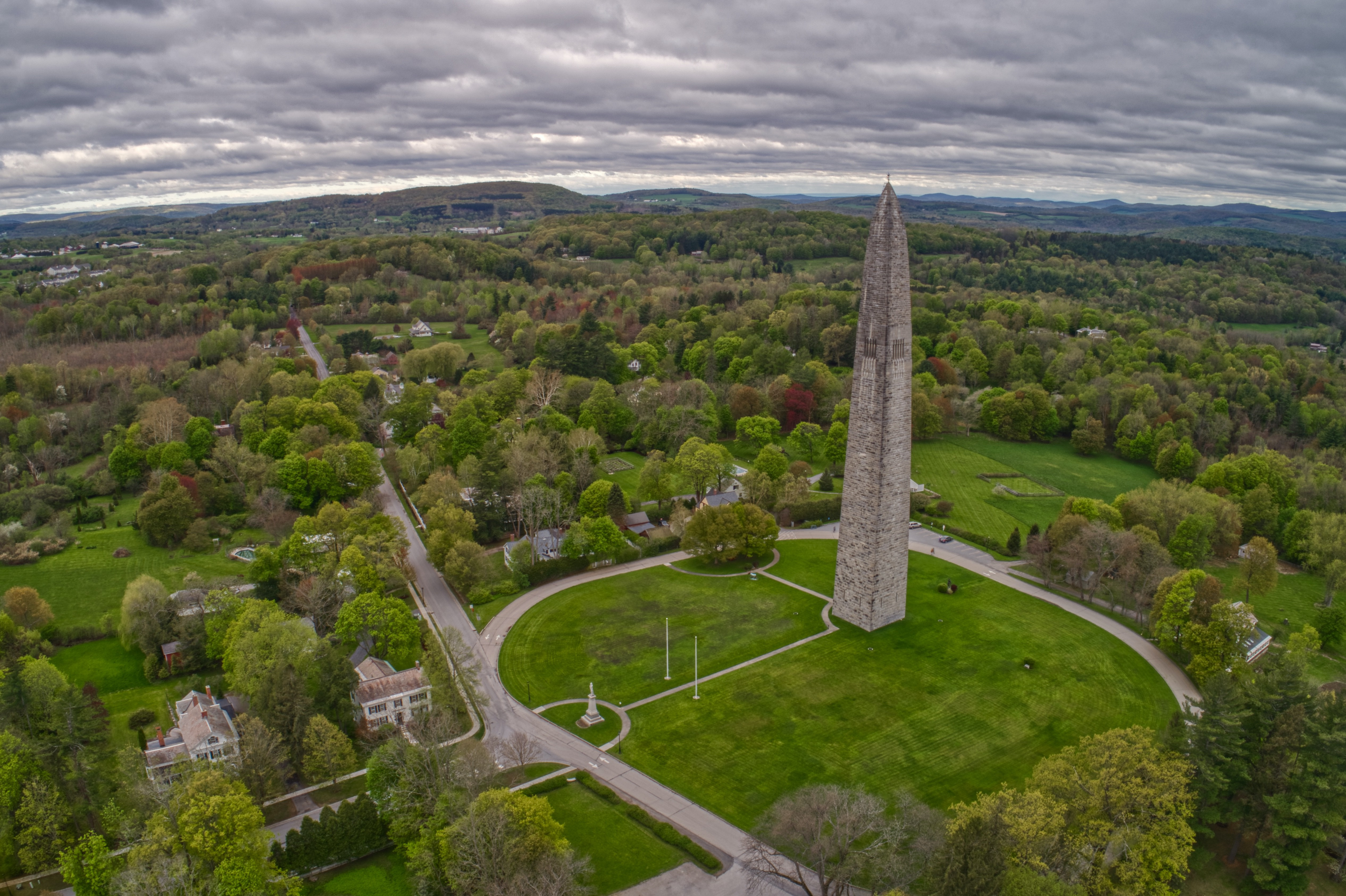 Shutterstock 1615710391 Aerial View Of Bennington Monument In Vermont