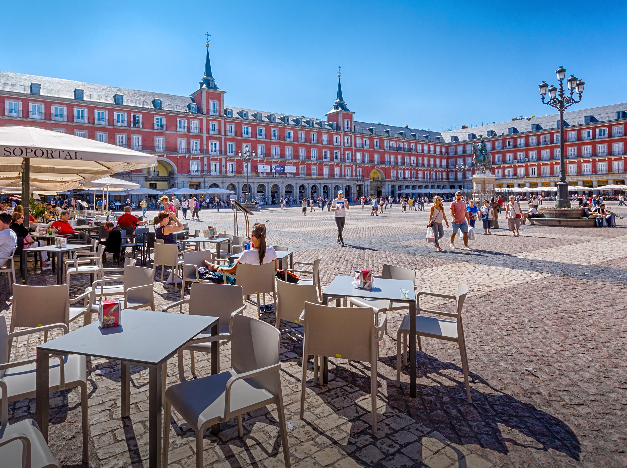 Shutterstock 1315257719 Madrid, Spain September 28, 2018 Plaza Mayor Is One Of The Central Main Squares Of The Spanish Capital.