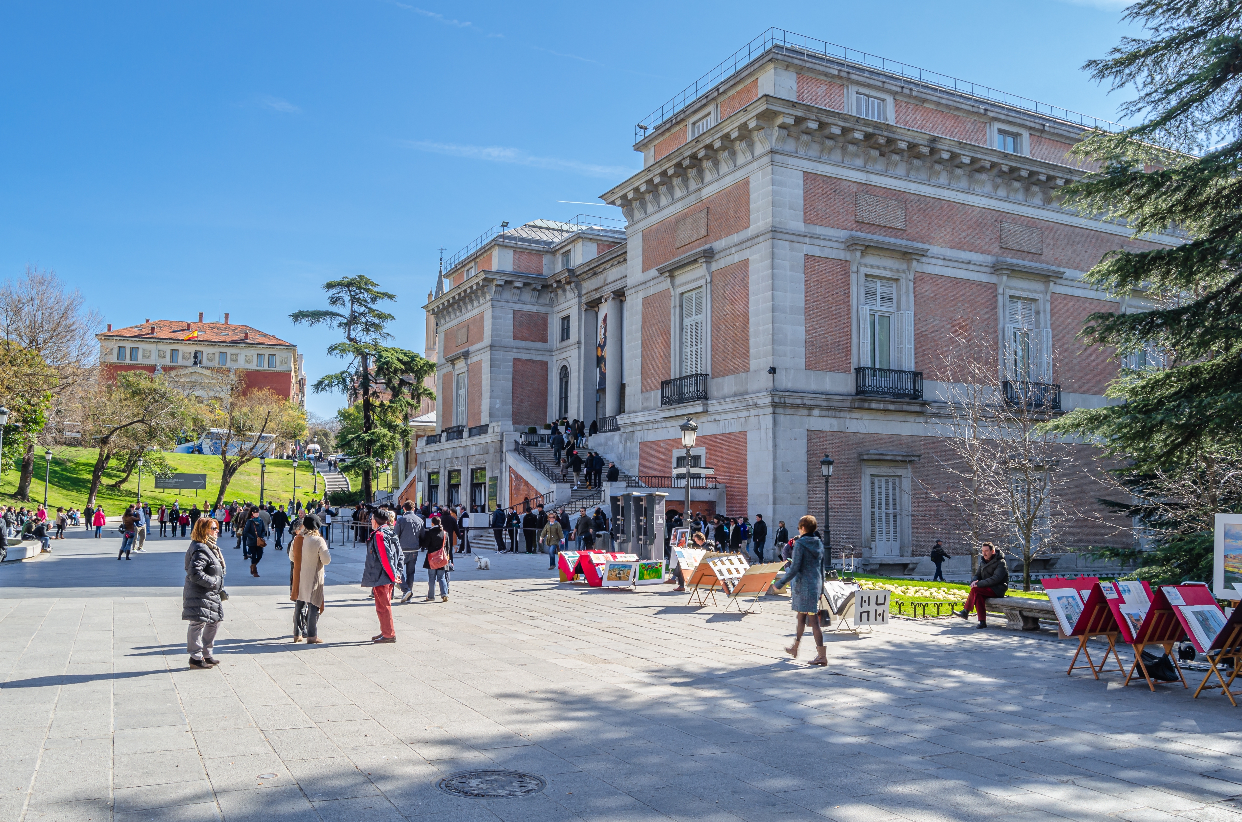 Shutterstock 2407263149 MADRID, SPAIN FEBRUARY 23, 2014 People Around The Famous Prado Museum In Madrid, Spain