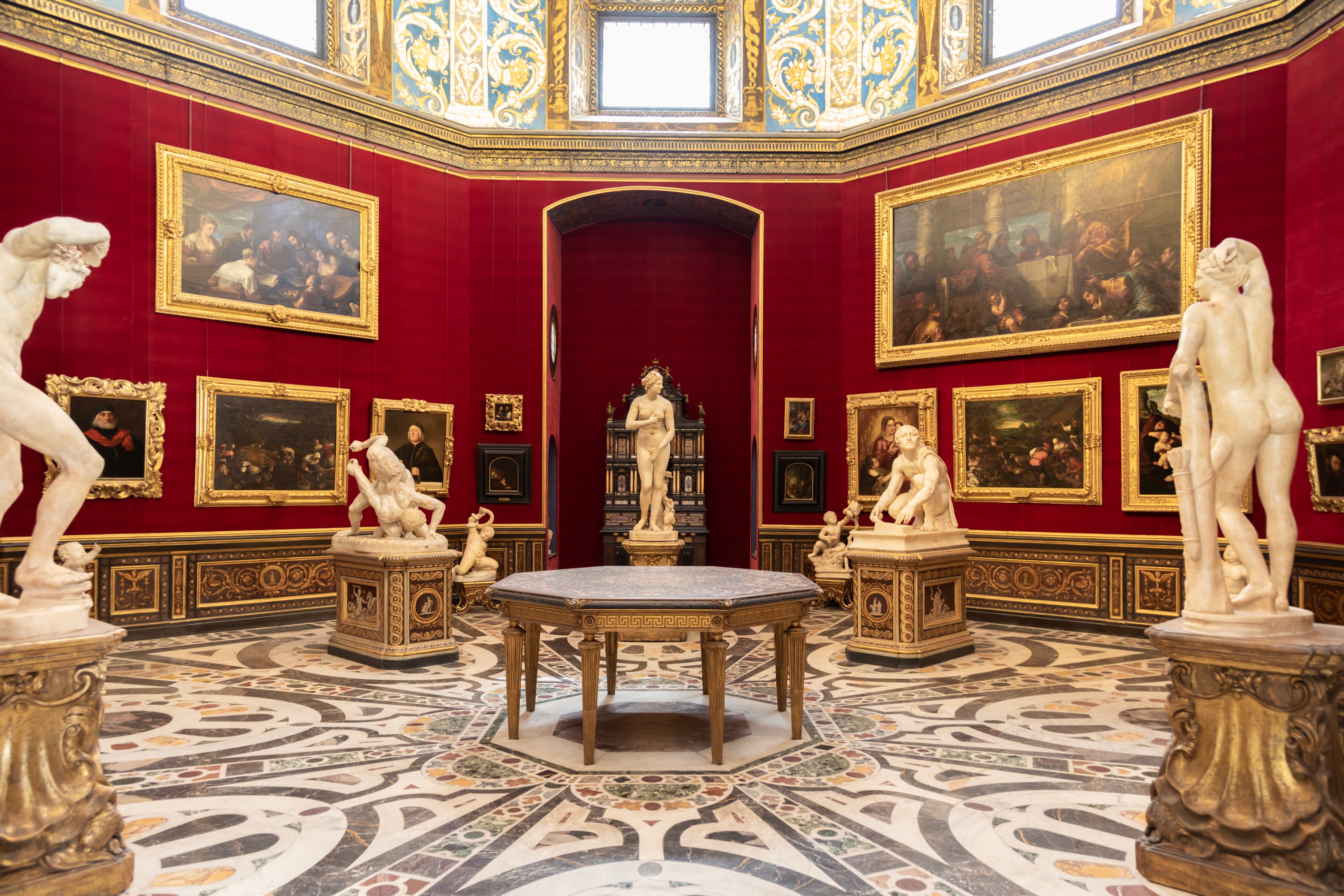 Shutterstock 2036993921 Florence, Italy Circa August 2021 The Tribuna Room Was The First Nucleus Of The Uffizi Gallery.