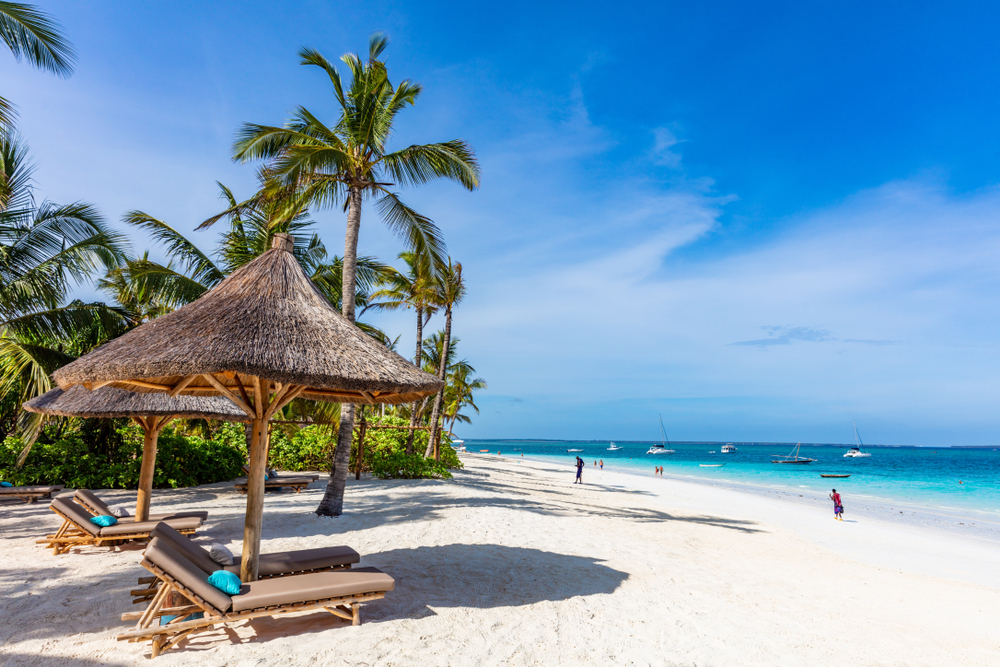 Kendwa Beach In Unguja Aka Zanzibar Island