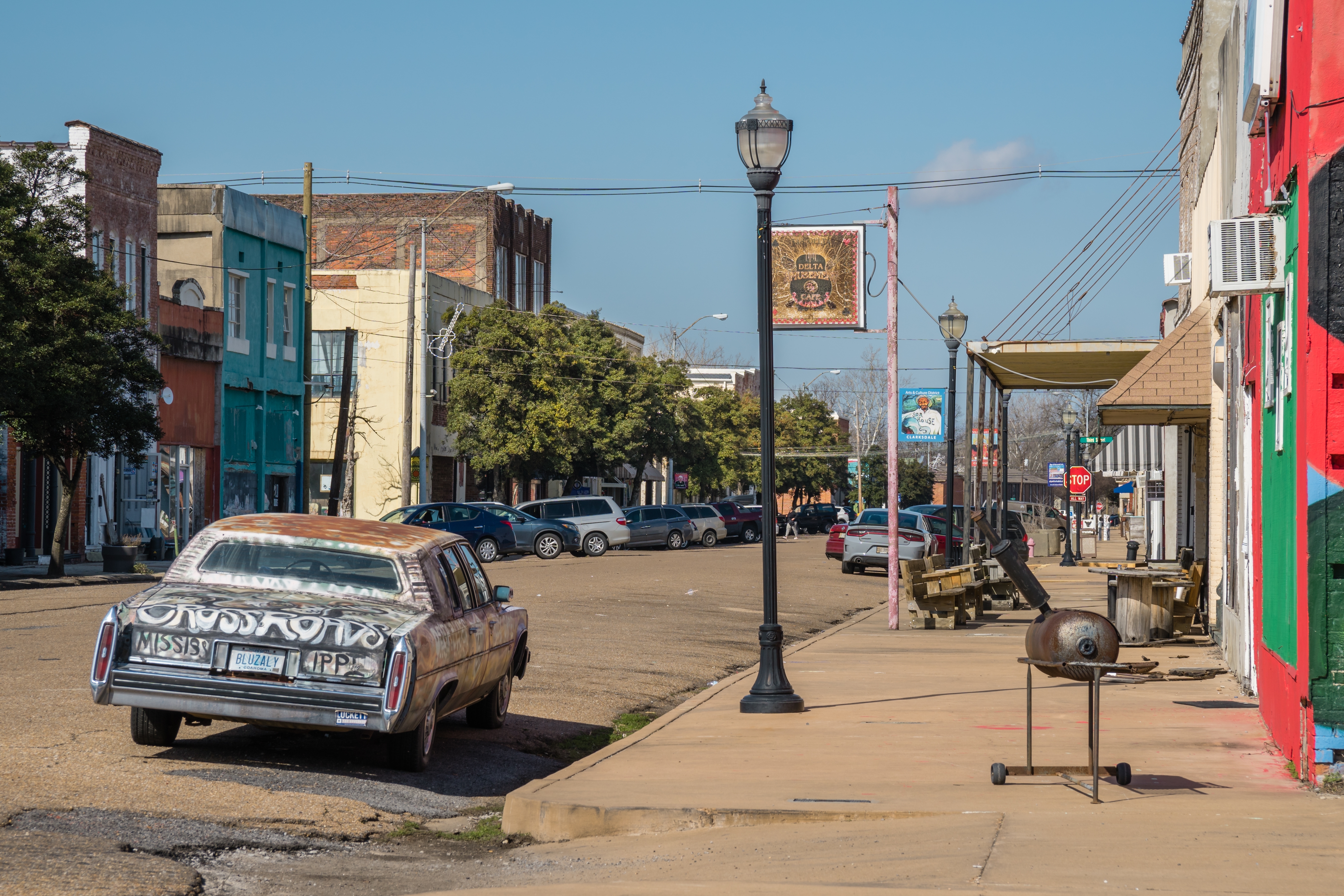 Shutterstock 2274376431 Clarksdale, MS, US February 5, 2023 Downtown Neighborhood In The In An Area Made Famous By Blues Musicians And Civil Rights Activism.