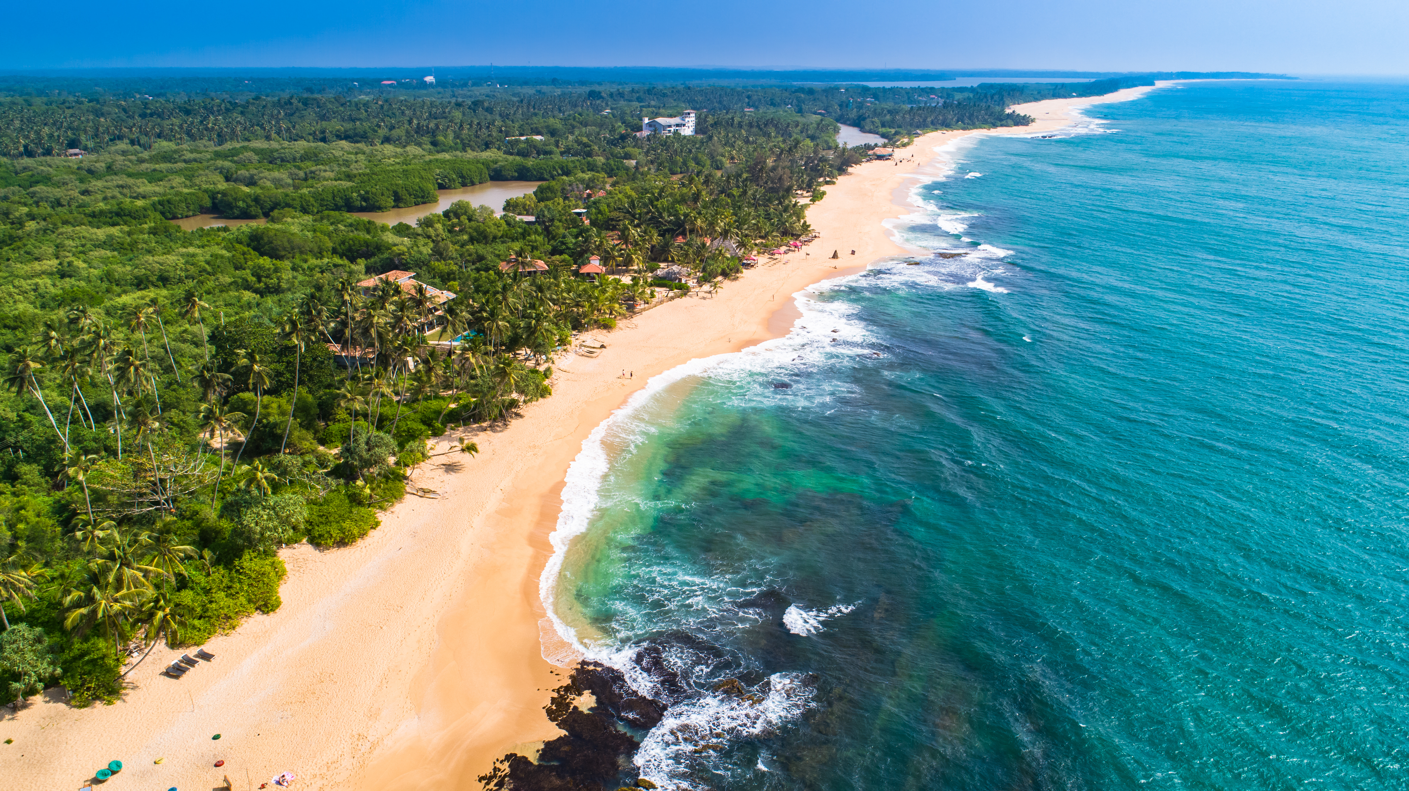 Shutterstock 1285163557 (Aerial. Tangalle Beach. Sri Lanka.)