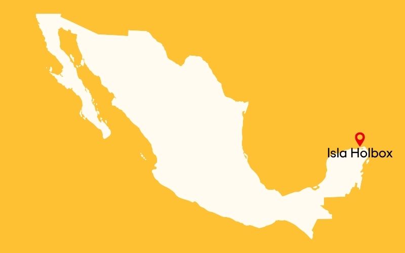 Isla Holbox På Kort