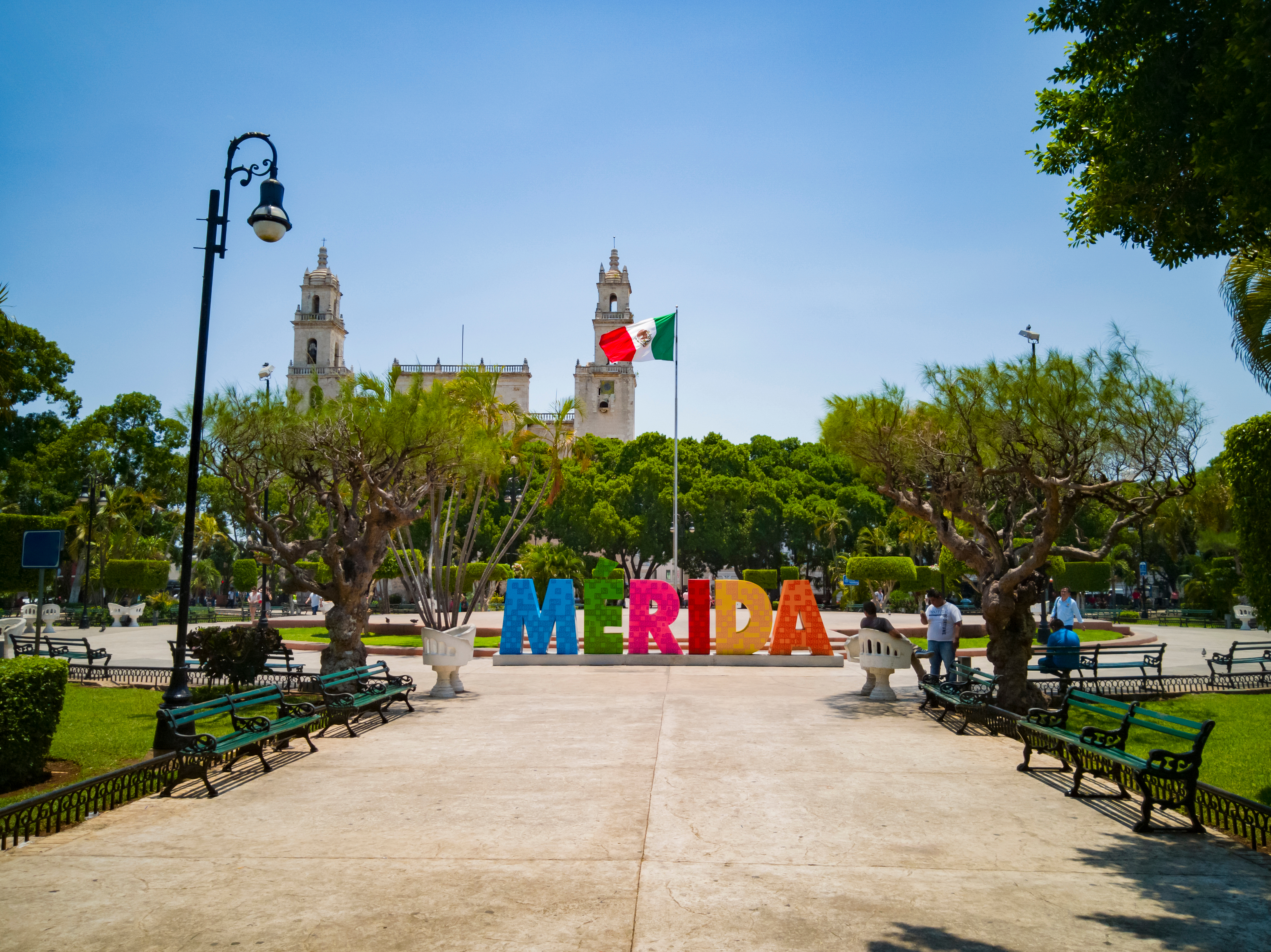 Shutterstock 1767079982 Merida, Mexico May 8, 2019 Giant Letters With The Word MERIDA On The Base Of The Beautiful City