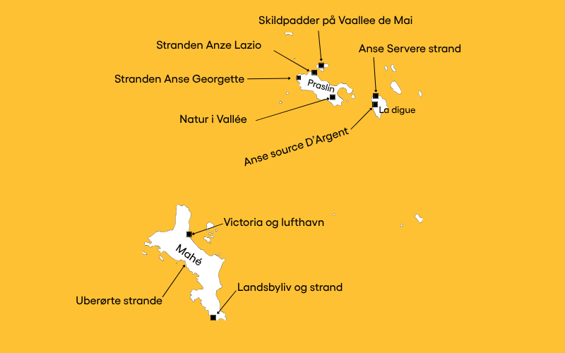 Kort Til Seycheller Med Seværdigheder (2)
