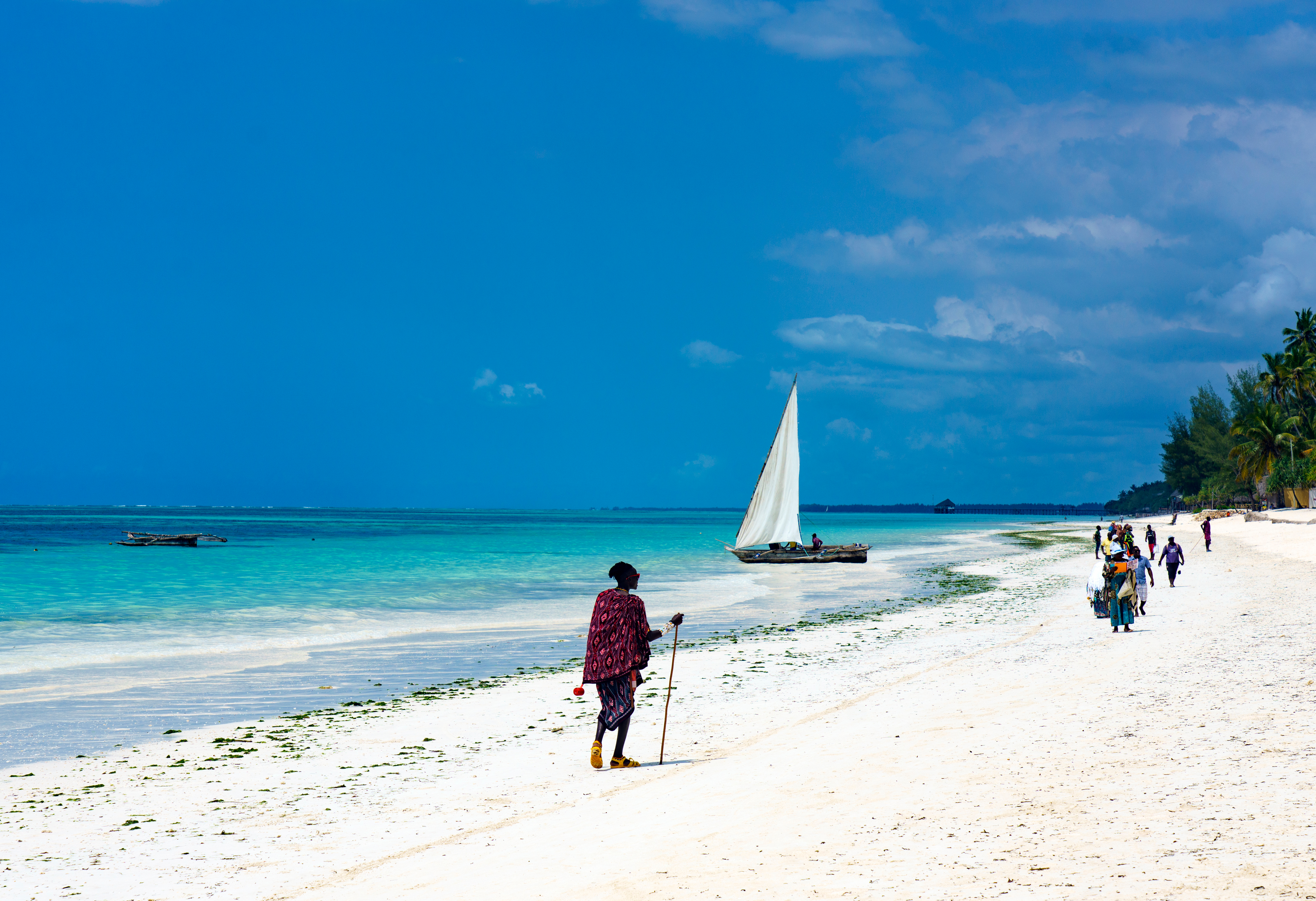Shutterstock 2024517560 Pwani Machangani, Zanzibar August 4, 2021 Kiwengwa White Sand Beach In Pwani Machangani