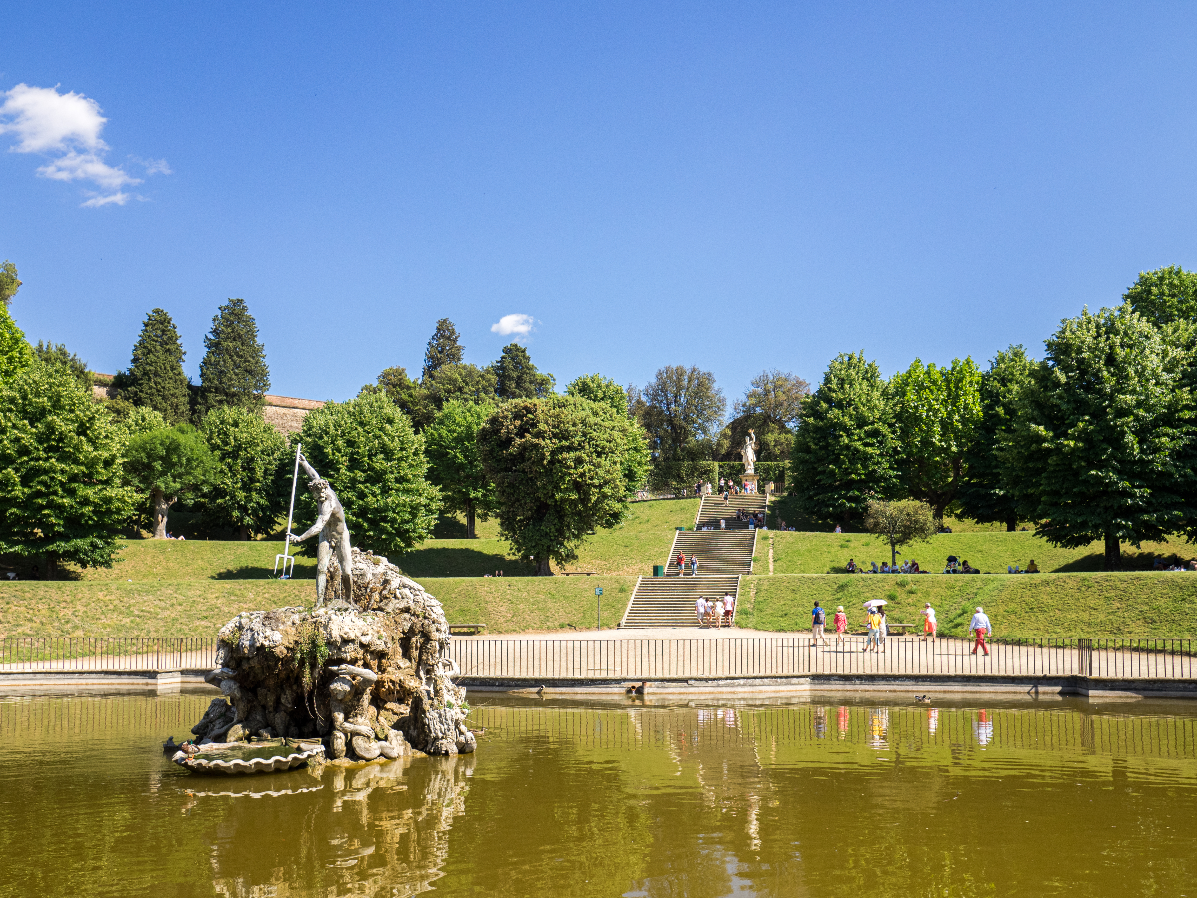 Shutterstock 1485321320 Firenze, Italy May 27, 2017 Views Of The Tourists Walking On The Boboli Gardens