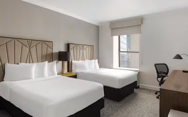 Martinique New York On Broadway Standard 2 Double Beds (2)