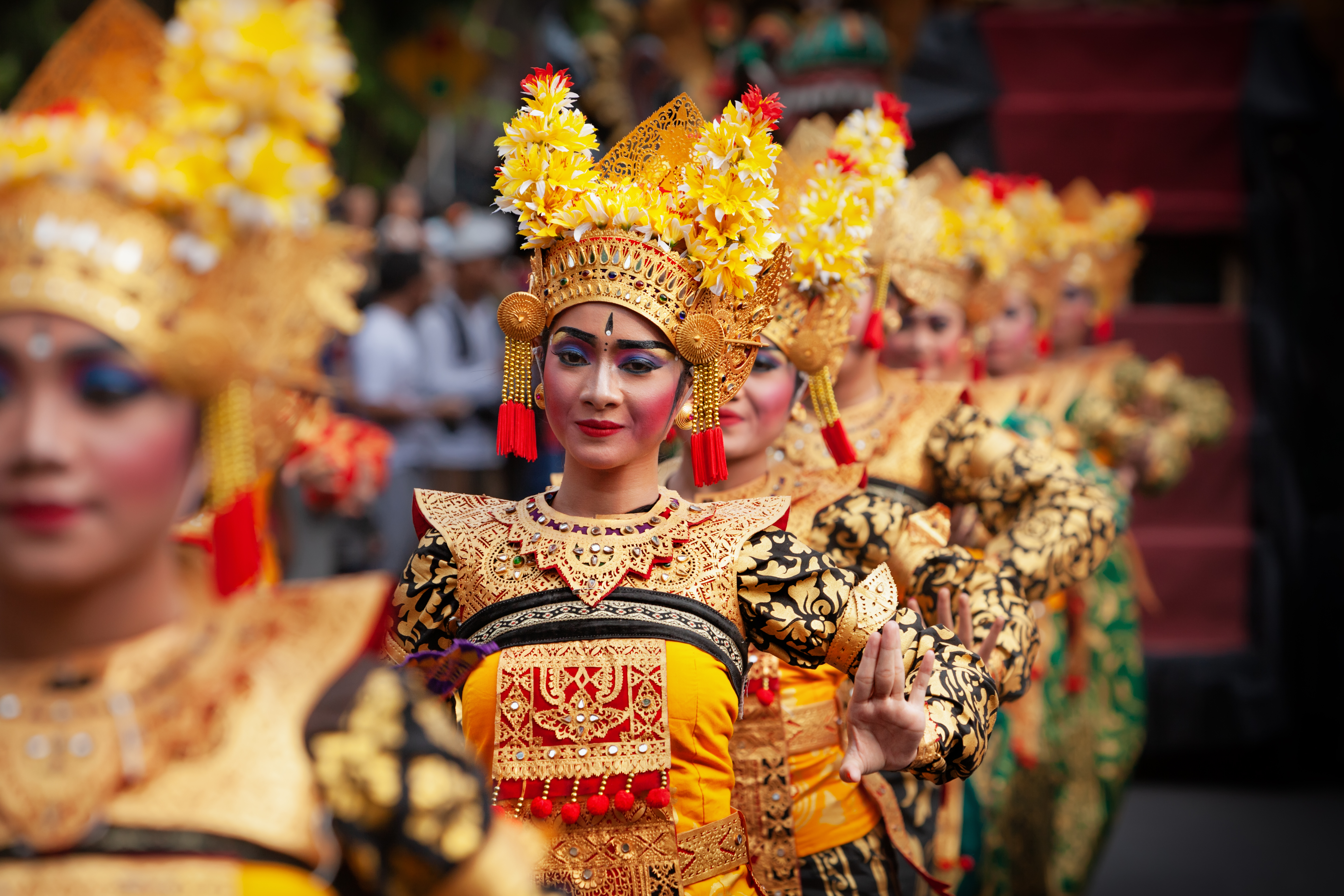 Balinesiske Dansere I Ubud