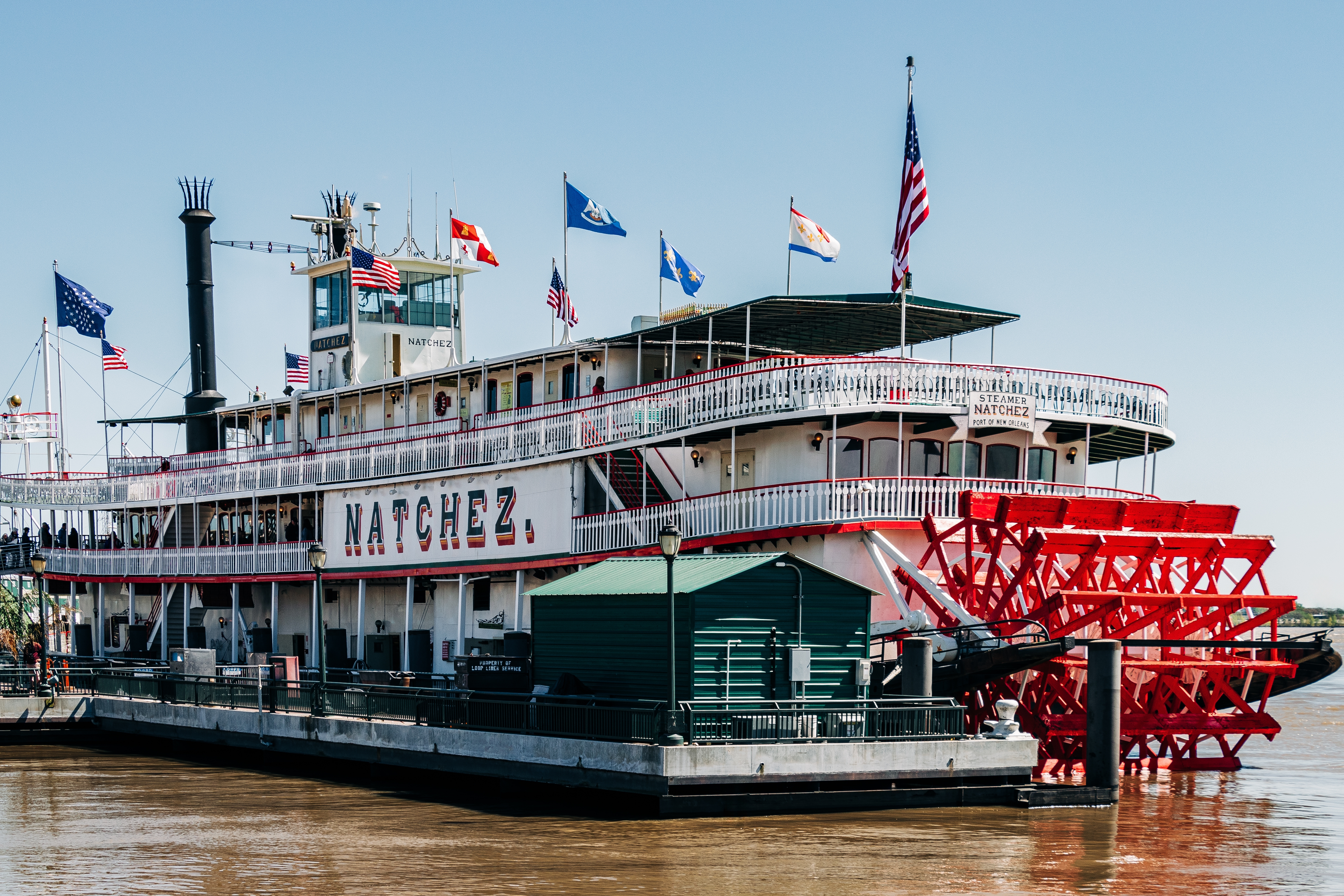 Shutterstock 2448067541 NEW ORLEANS, LOUISIANA MARCH 31, 2024 Steamboat Natchez On Mississippi River, New Orleans
