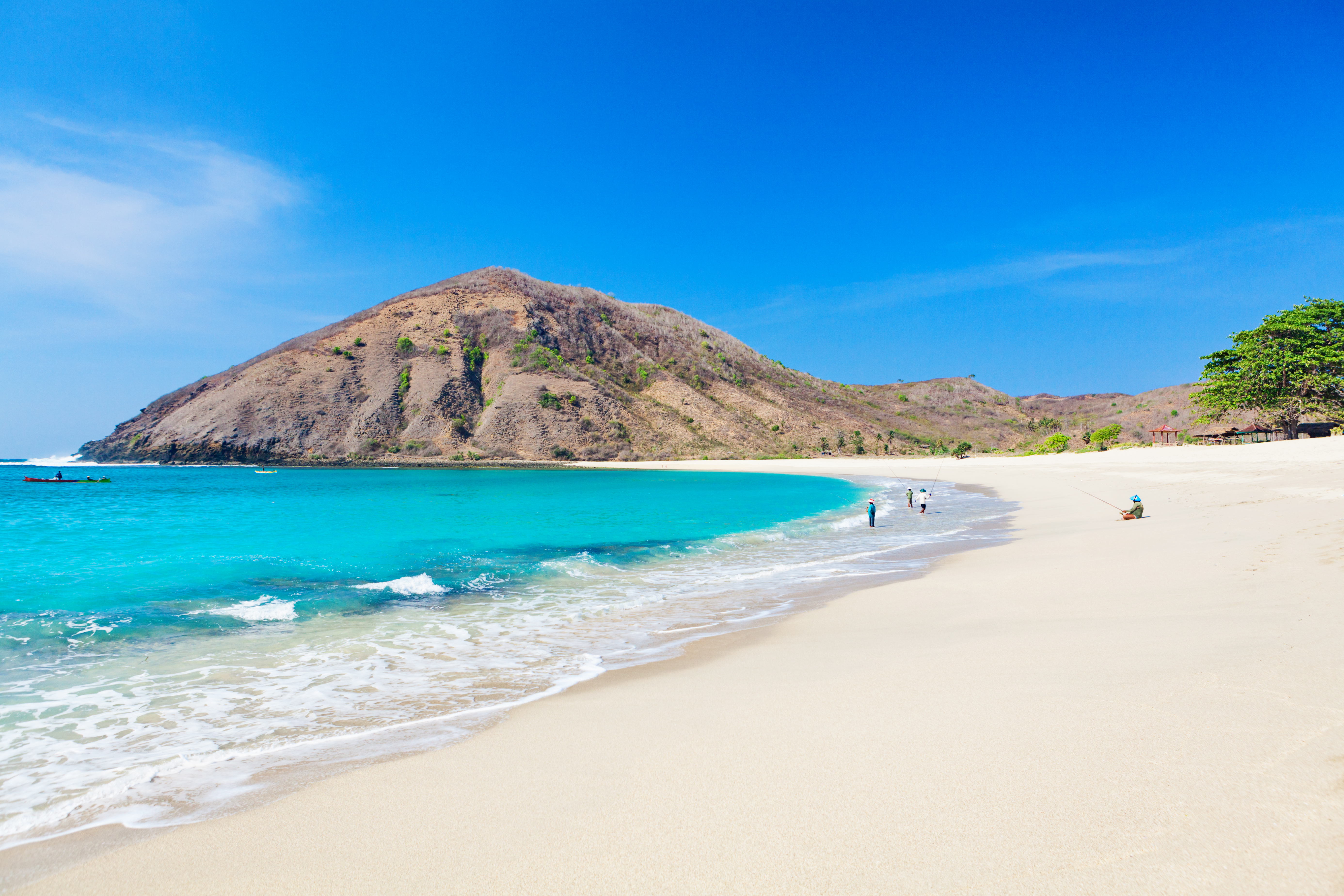 Shutterstock 1945282714 (Beautiful View Of Turquoise Water And White Sand At Tropical Mawun Beach In Lombok, Indonesia)