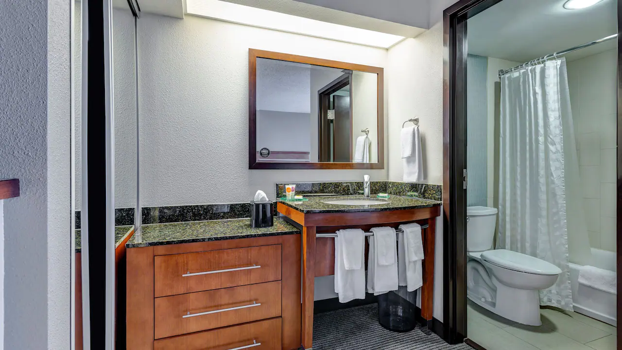 Hyatt Place Tempe Phoenix P016 Room Bathroom.16X9