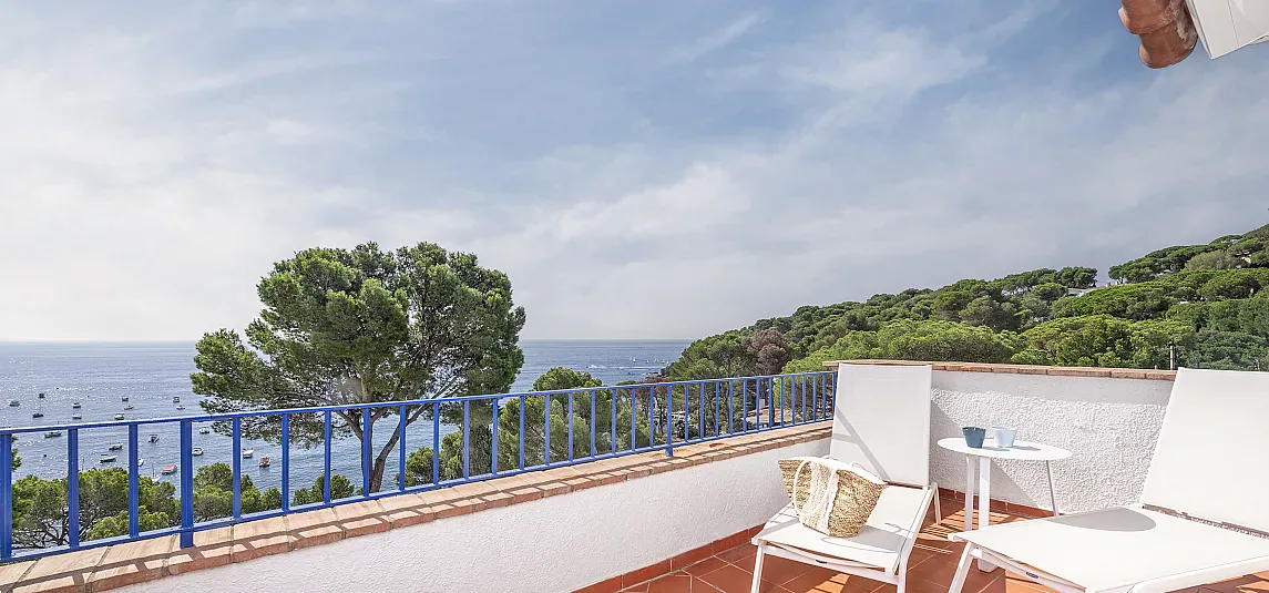 Detalle Terraza Vista Mar Suite Hotel Sant Roc Calella Palafrugell 1727365773
