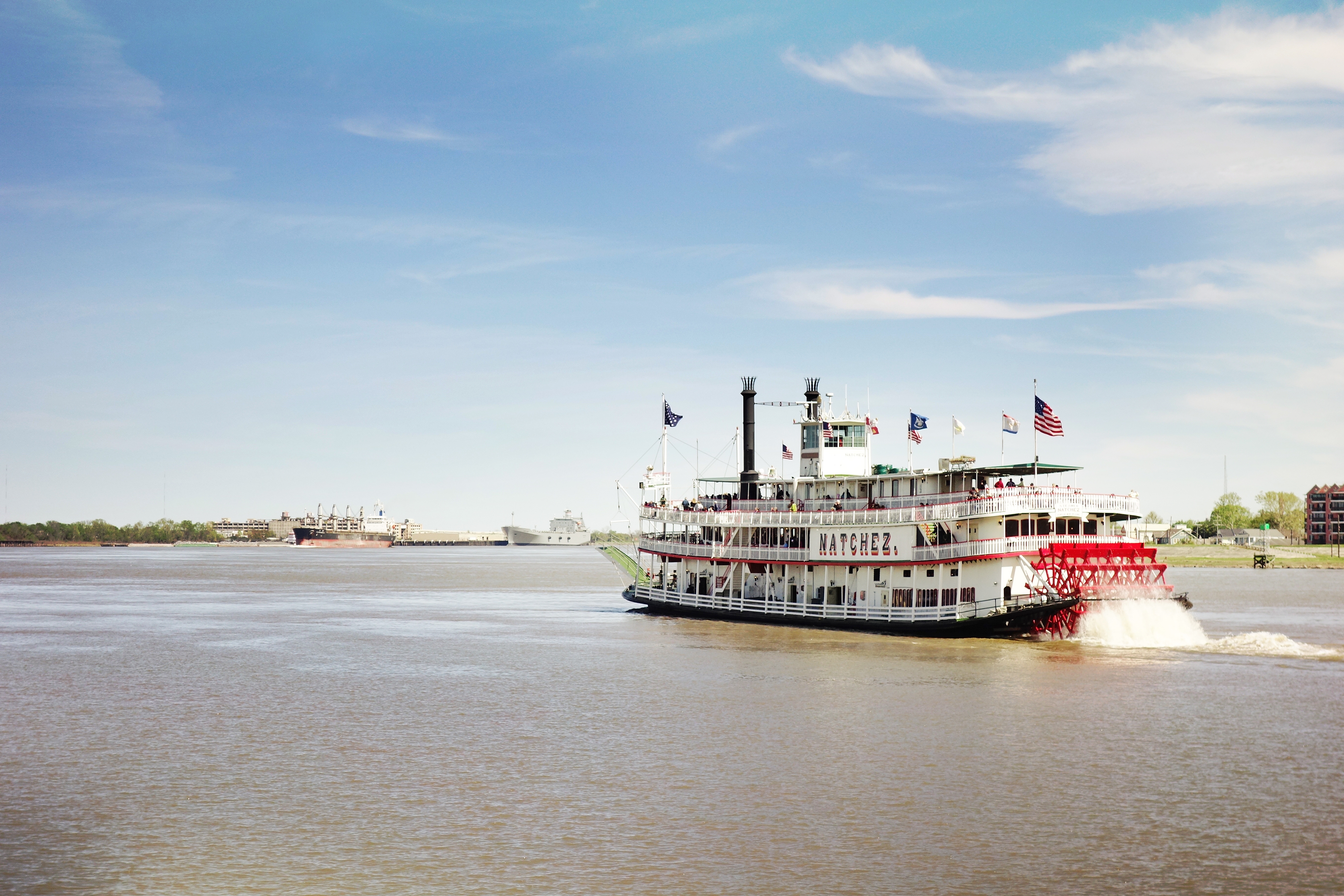 Shutterstock 2443900027 New Orleans, LA USA 03 19 2024 The Natchez Steamboat Tour On The Mississippi River In New Orleans